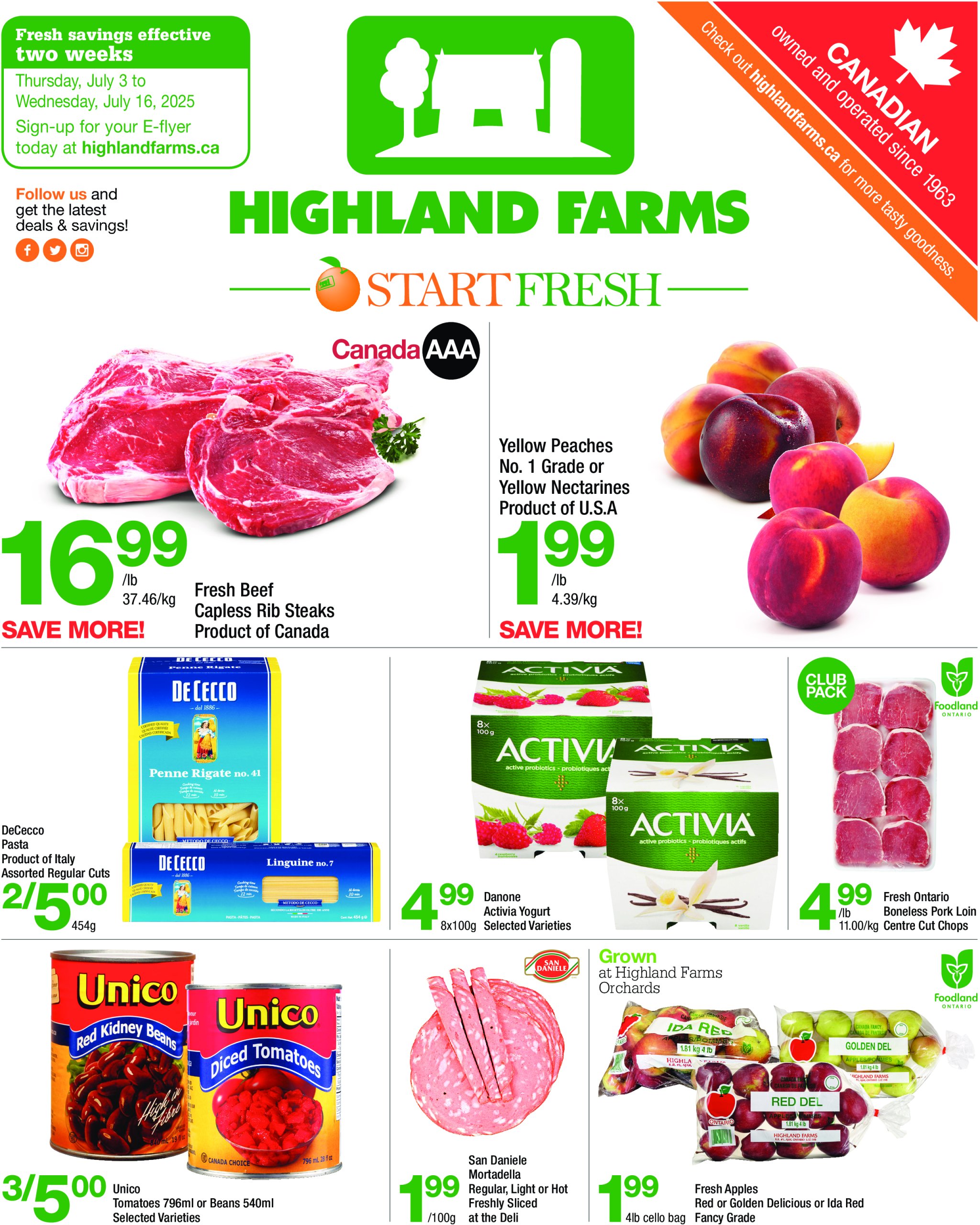 highland-farms - Highland Farms flyer valid from 07-03 - 07-16 - page: 1
