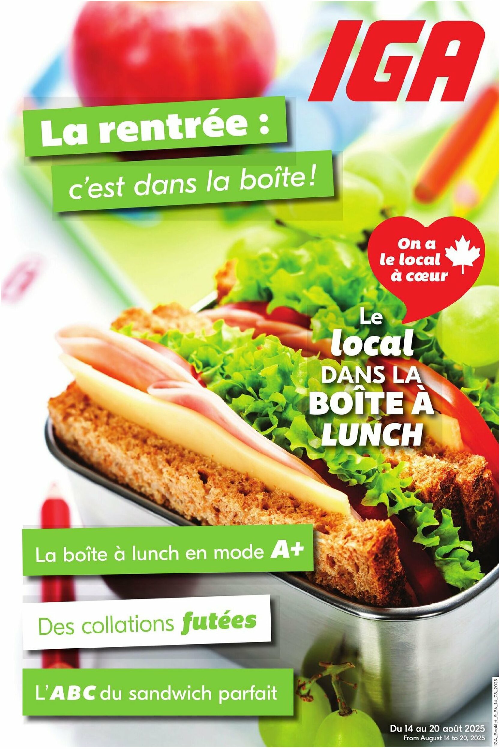 iga - IGA - Back to School flyer valid from 08-14 - 08-20