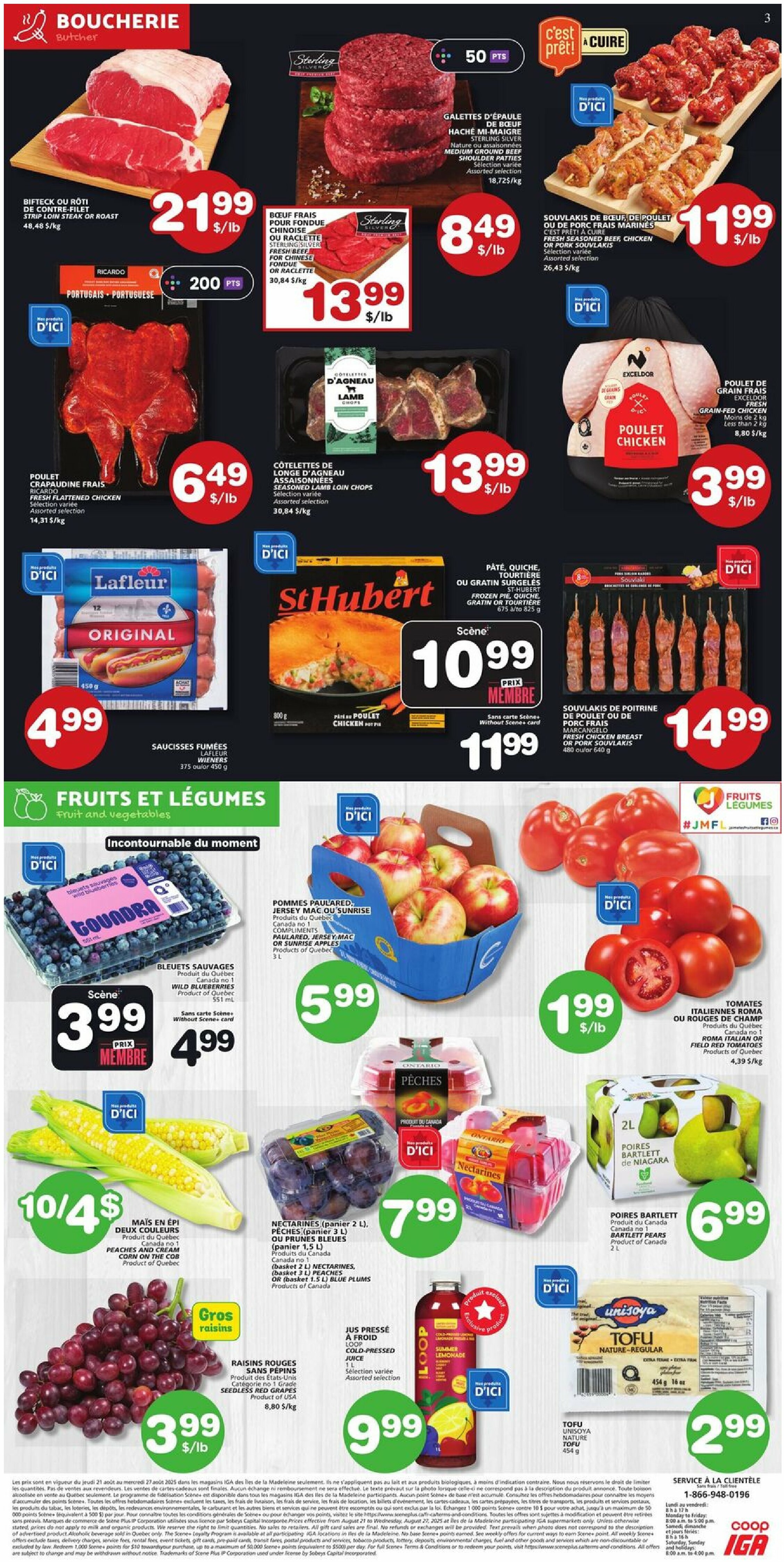 iga - IGA - Iles-de-la-Madeleine flyer valid from 08-21 - 08-27 - page: 3