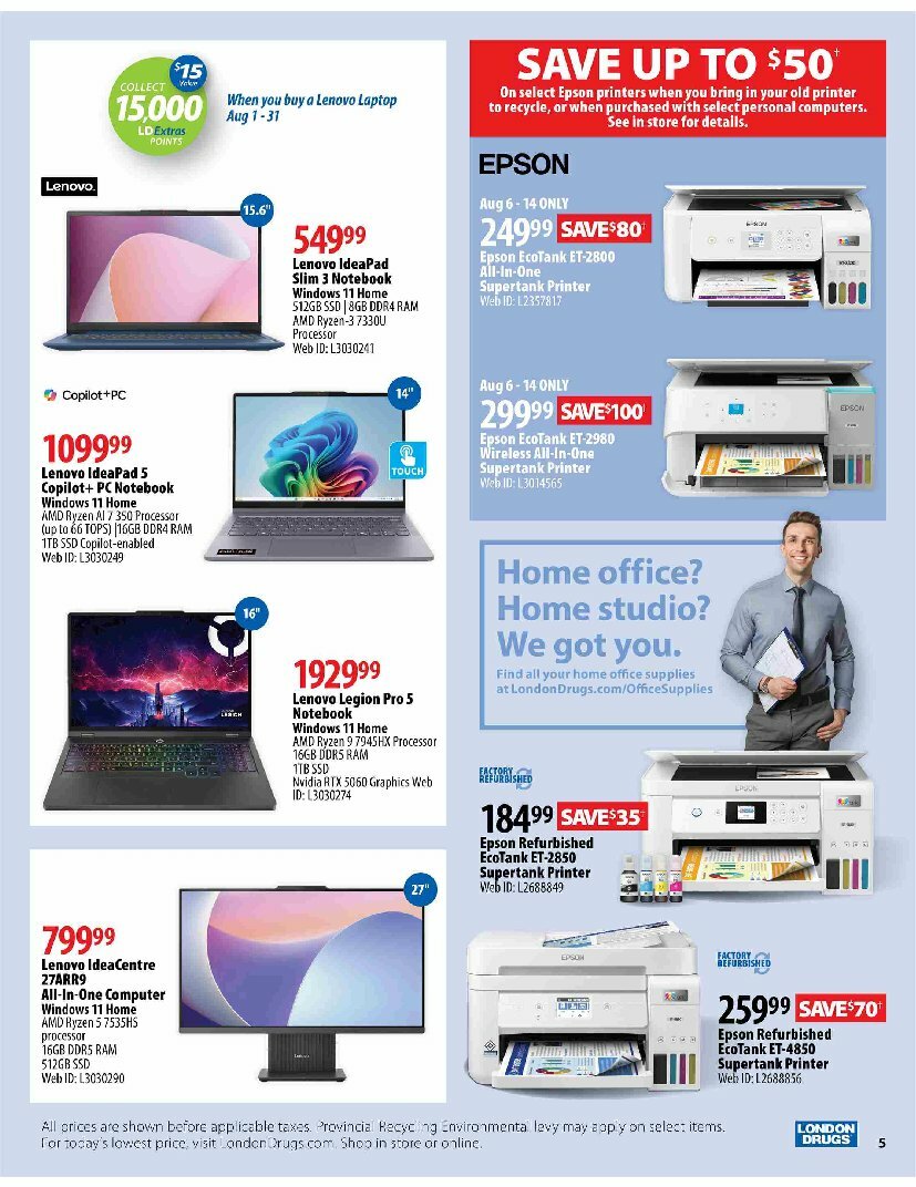 london-drugs - London Drugs - Back to School flyer valid from 07-31 - 08-13 - page: 5