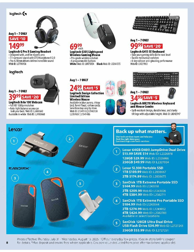london-drugs - London Drugs - Back to School flyer valid from 07-31 - 08-13 - page: 8