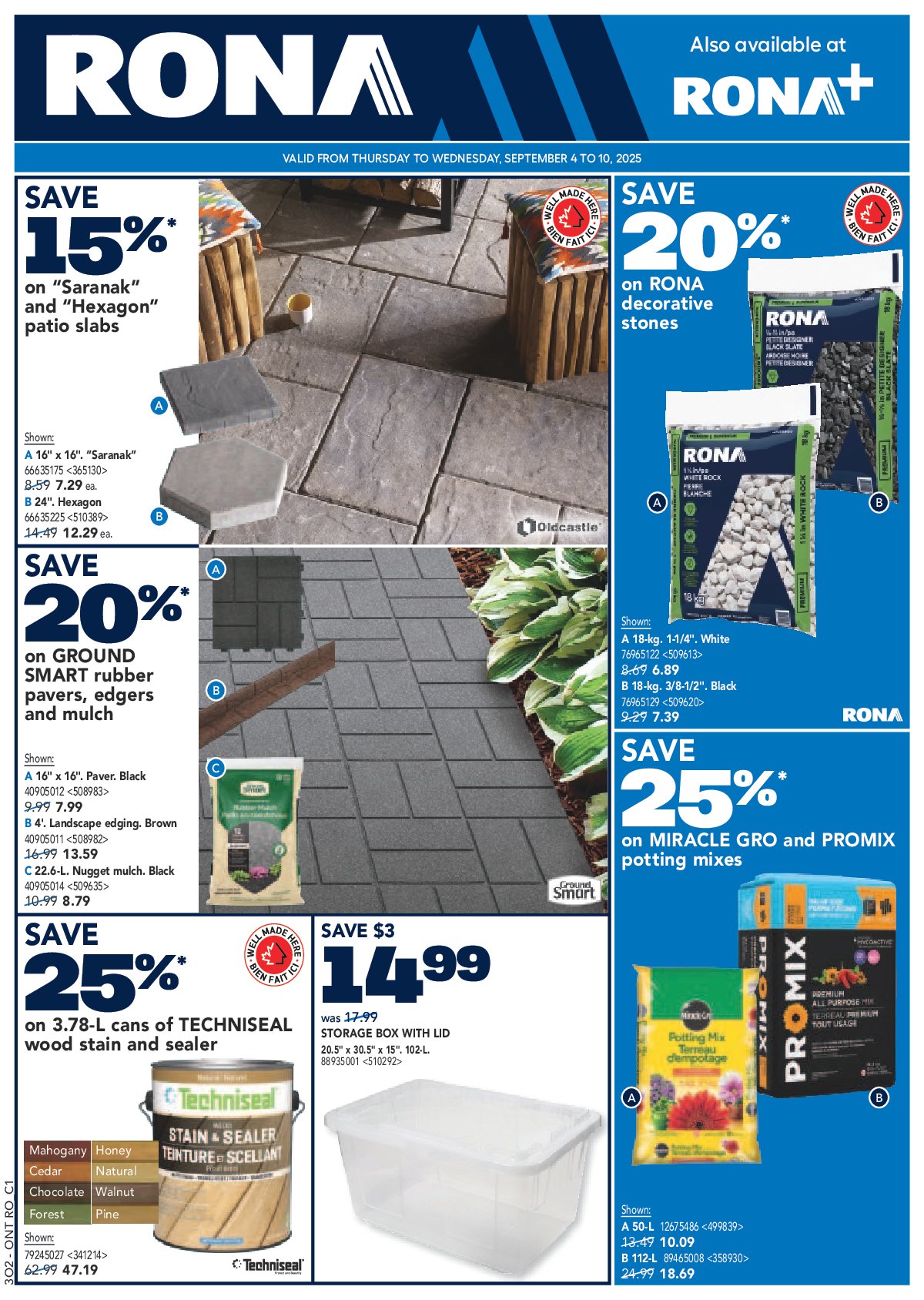 rona - Rona flyer valid from 09-04 - 09-10 - page: 1