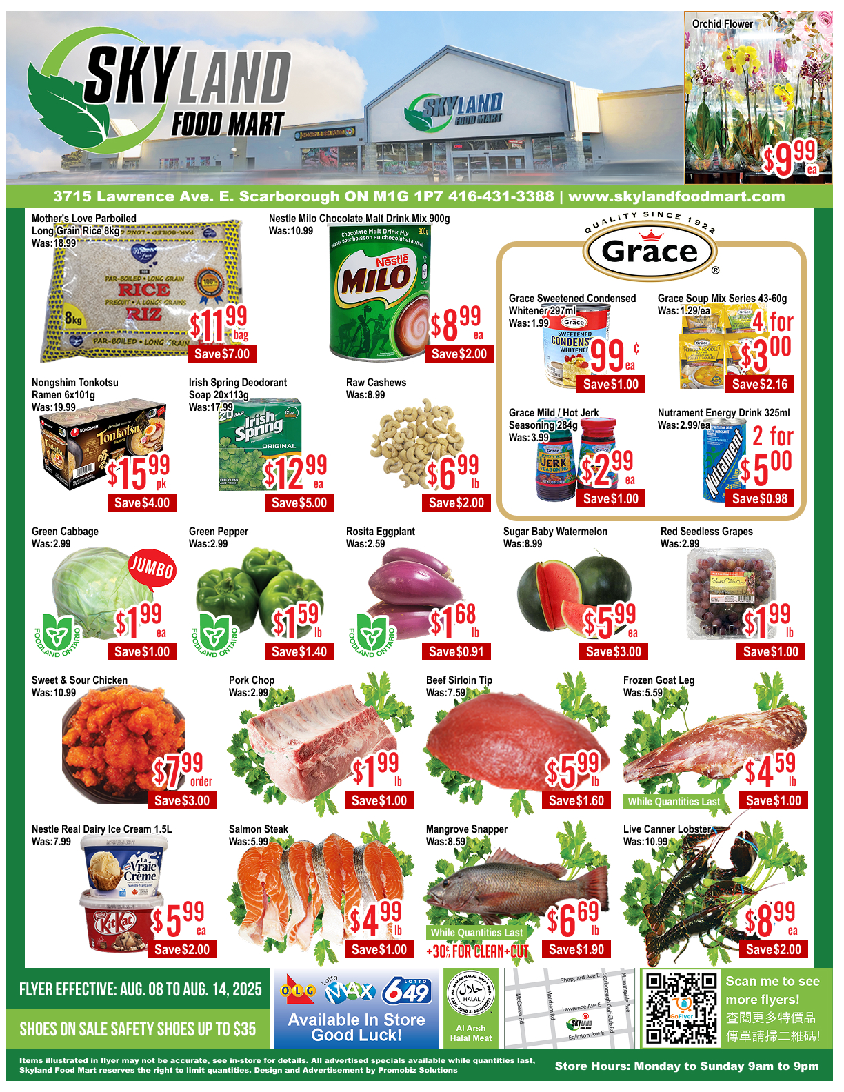 skyland-food-mart - Skyland Food Mart flyer valid from 08-08 - 08-14