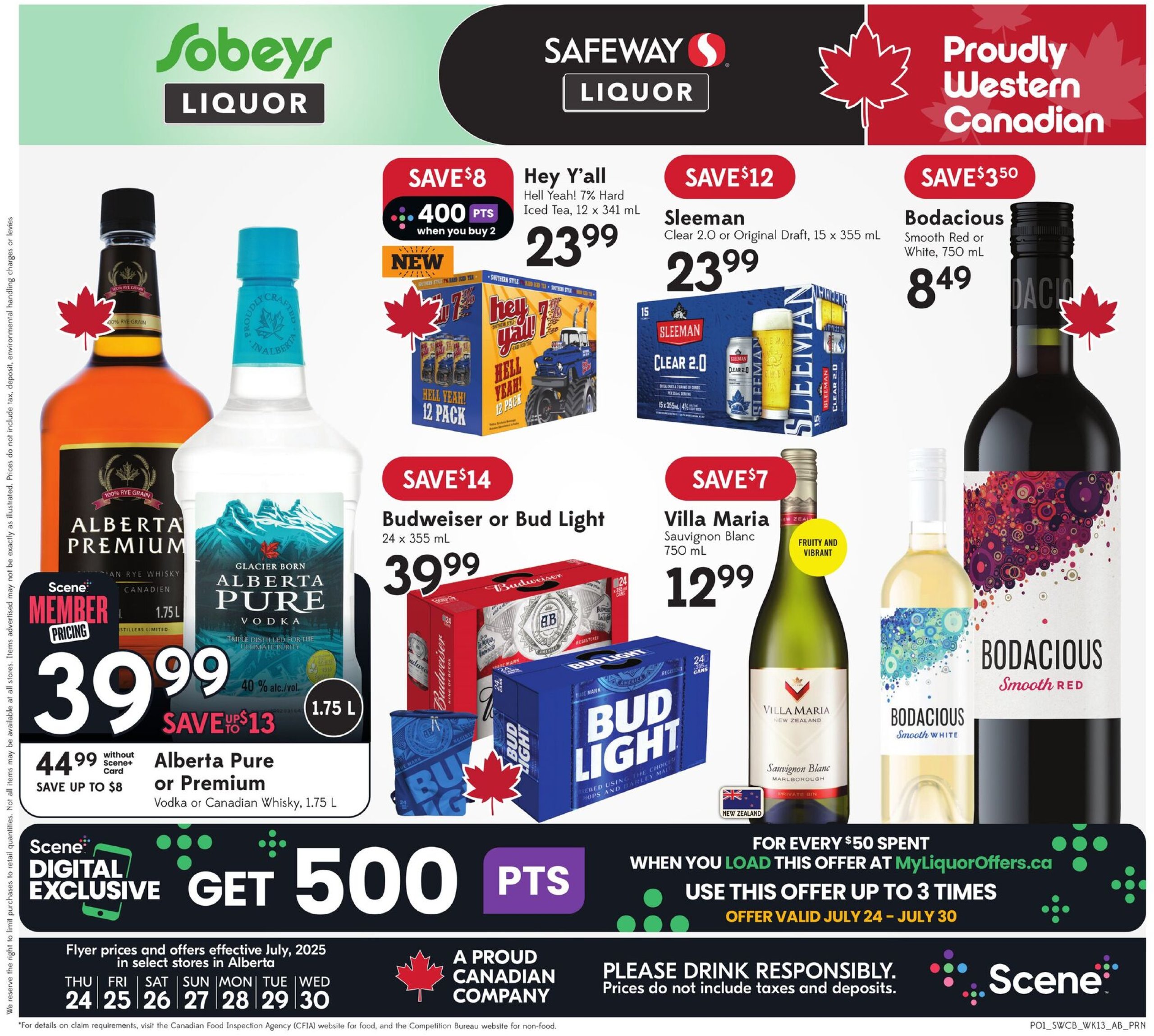 sobeys-liquor - Sobeys Liquor flyer valid from 07-24 - 07-30 - page: 1