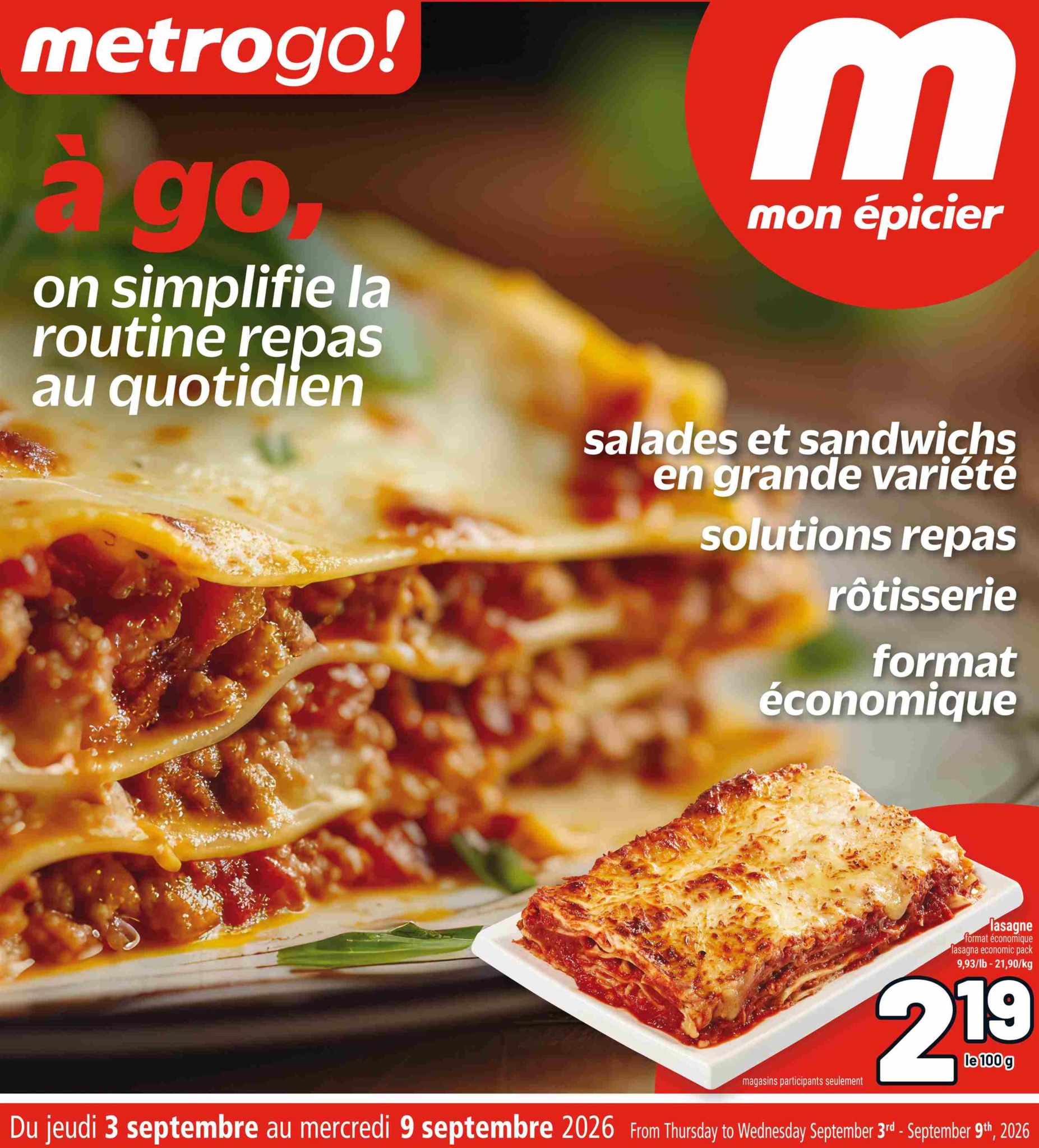 metro - New Metro - Metro GO Flyer for This Week – 2026-09-03 to 2026-09-09