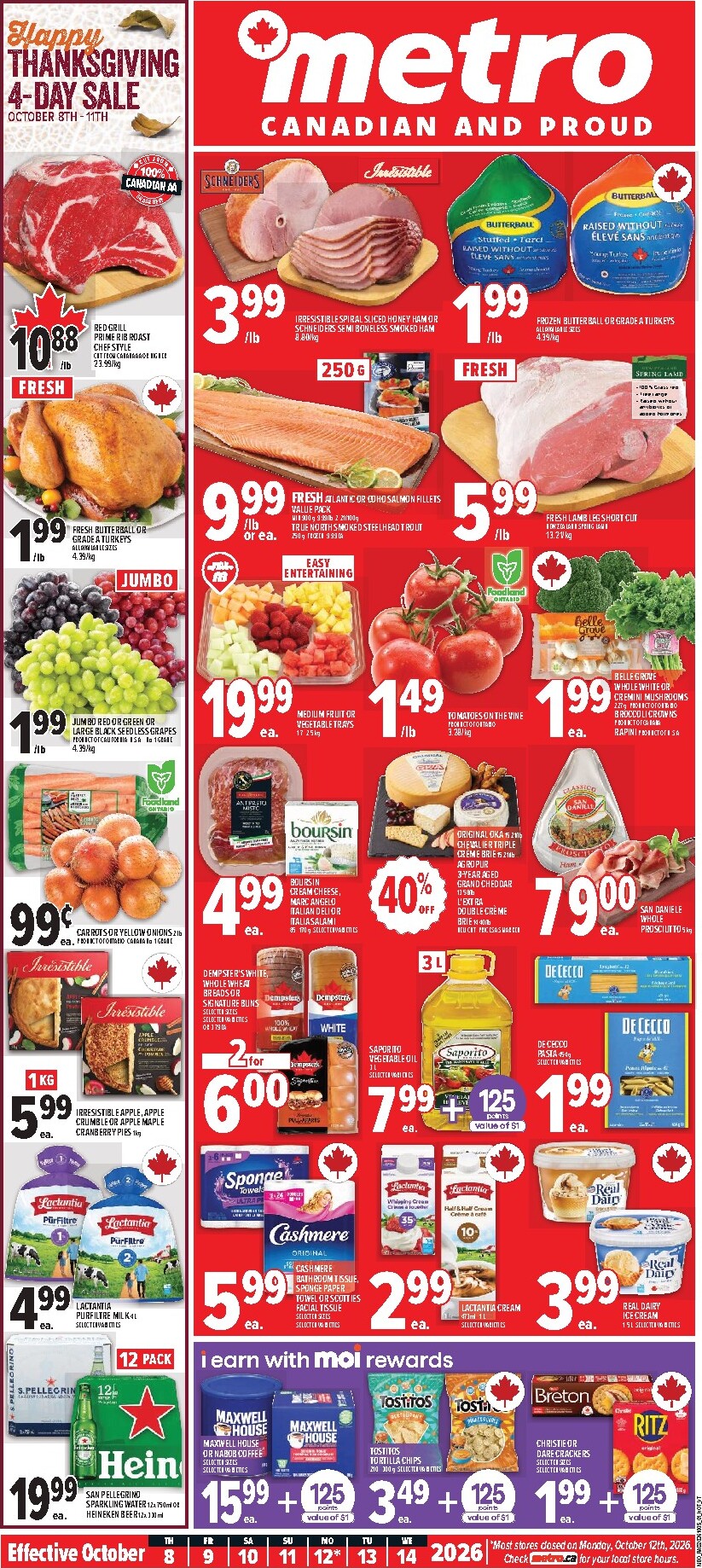 metro - Metro - Thanksgiving Sale Flyer Valid from 2026-10-08 to 2026-10-14