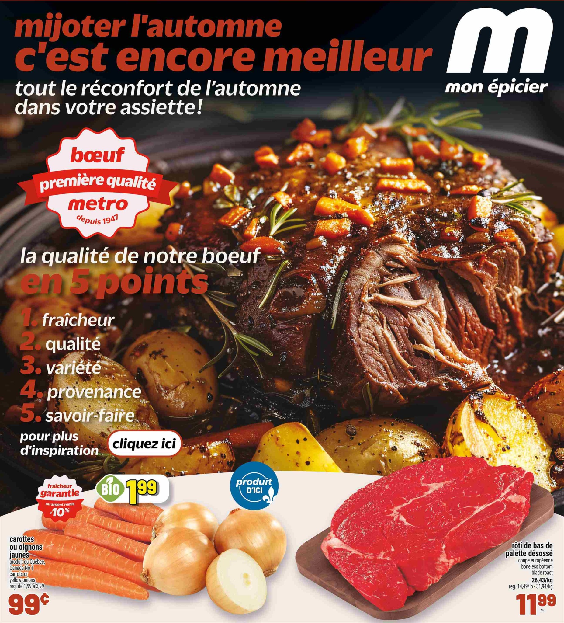 metro - New Metro - Cahier Mijotés (QC) Flyer for This Week – 2026-10-29 to 2026-11-04