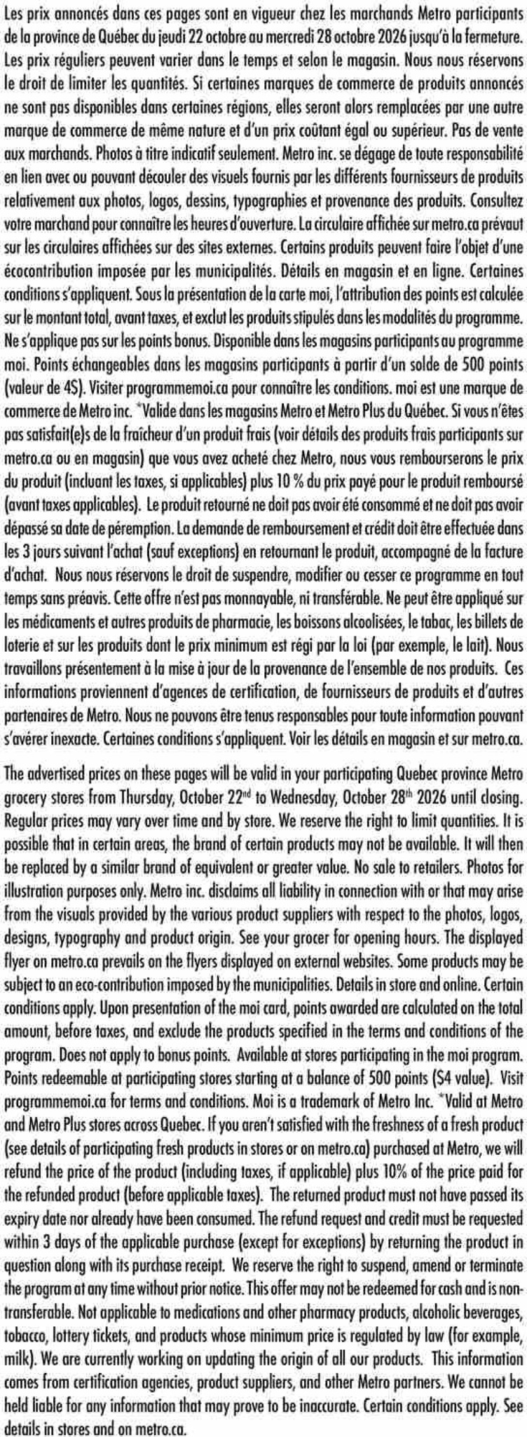 metro - Metro Flyer Valid from 2026-10-22 to 2026-10-28 - page: 21