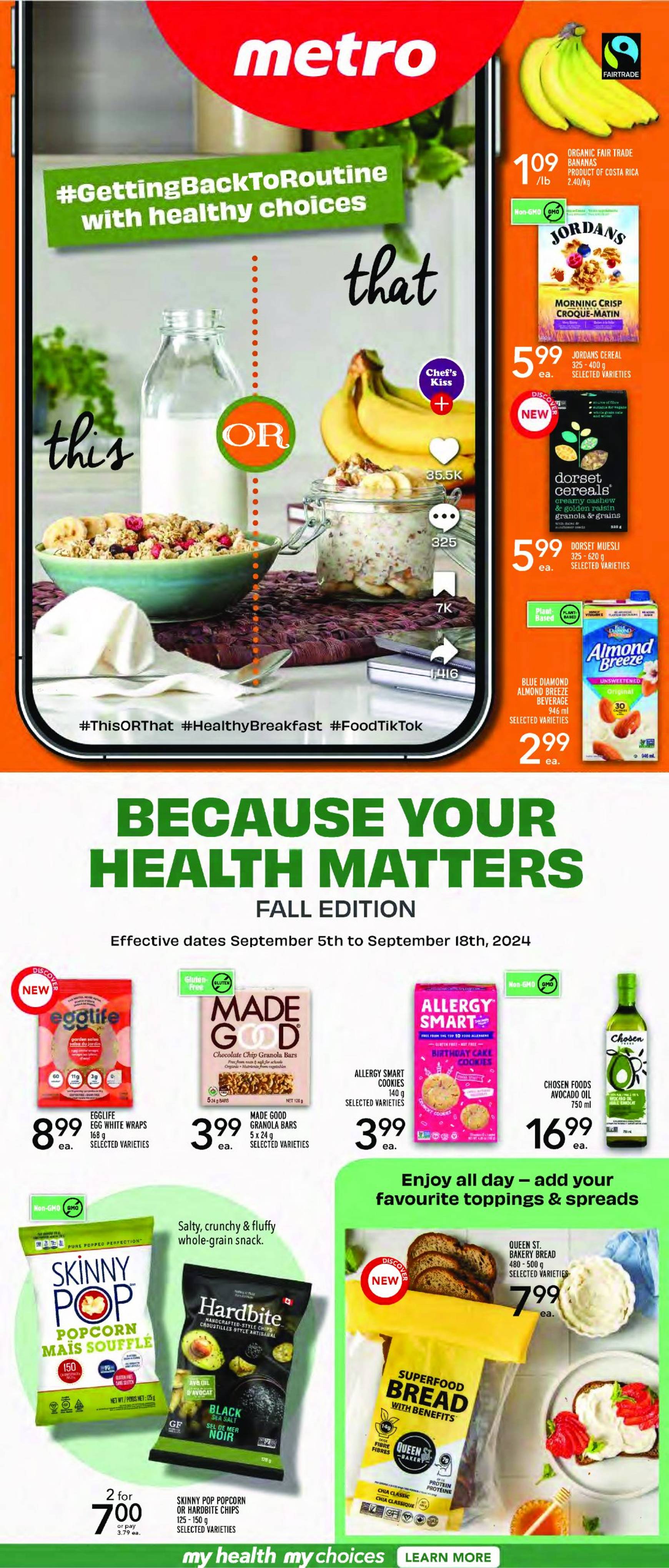 metro - Latest Metro - Health and Wellness flyer 05.09. - 18.09.