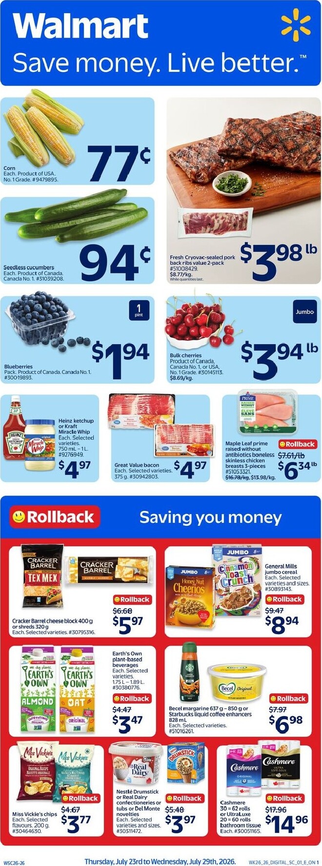 walmart - Walmart Flyer Valid from 2026-07-23 to 2026-07-29