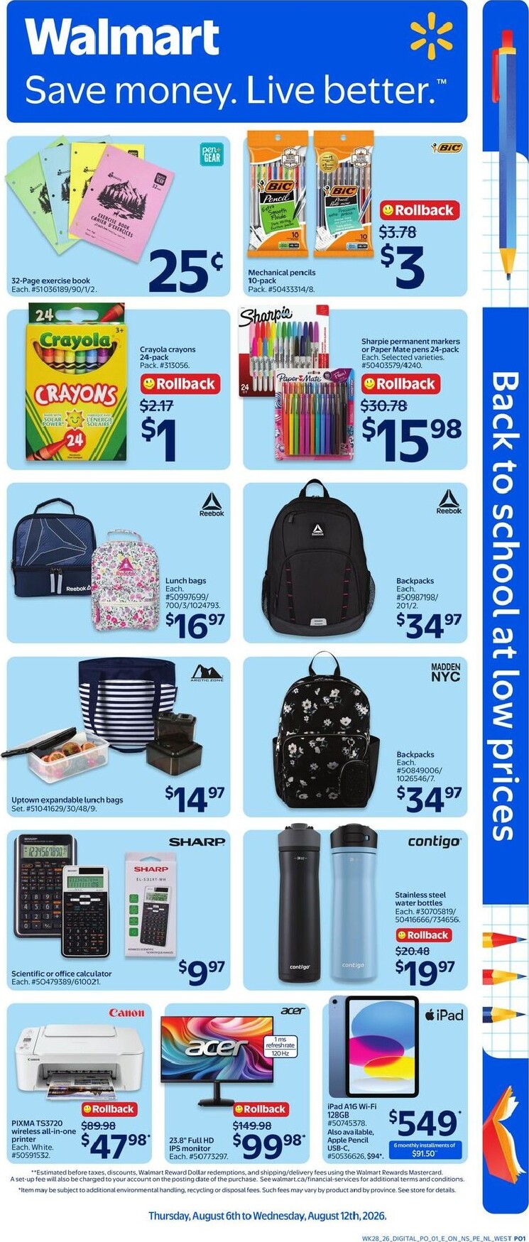 walmart - New Walmart Flyer for This Week – 2026-08-06 to 2026-08-12 - page: 6