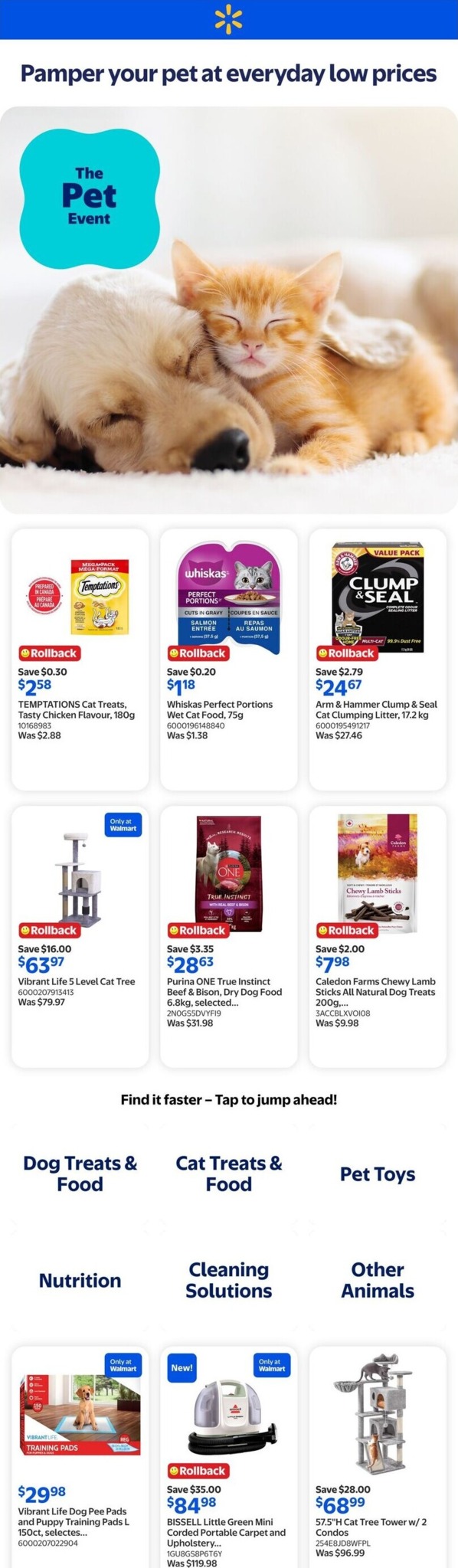 walmart - Walmart - The Pet Event Flyer Valid from 2026-08-06 to 2026-08-12