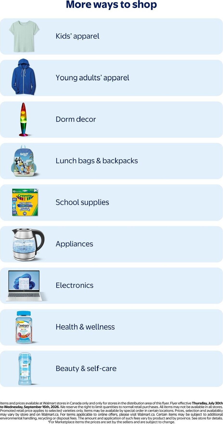 walmart - Walmart - Back to School in Style Flyer Valid from 2026-07-30 to 2026-09-16 - page: 29