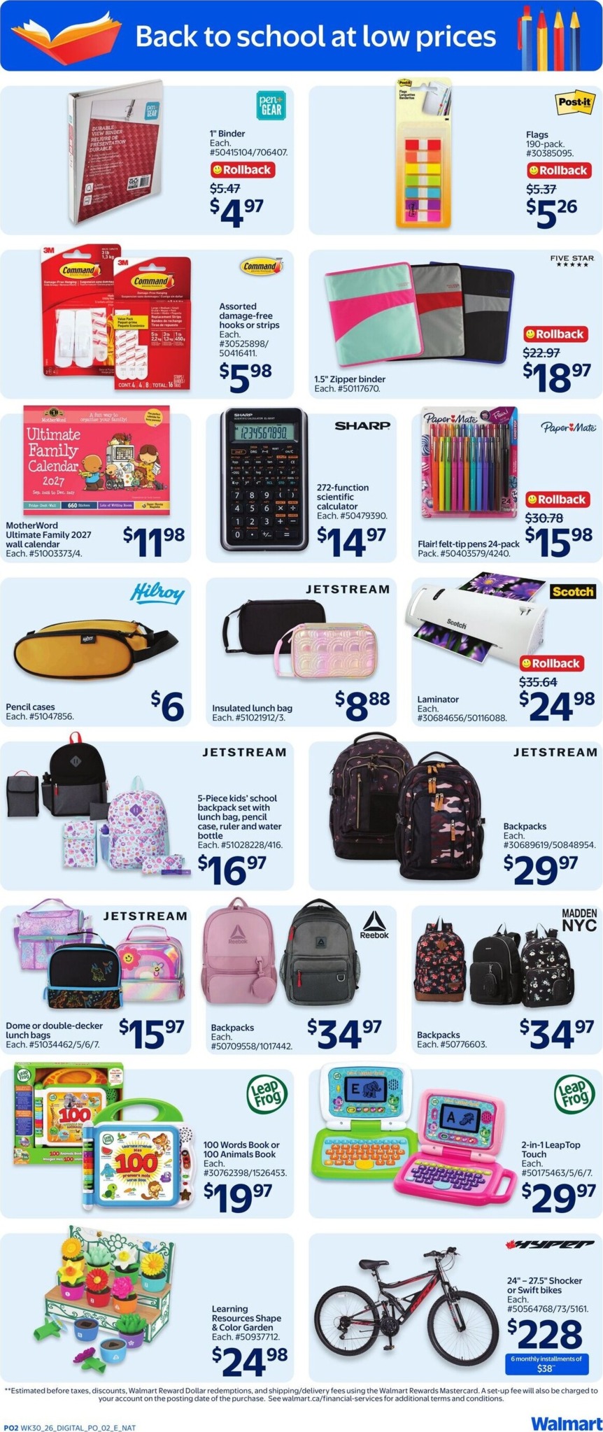 walmart - New Walmart - Back to School Flyer for This Week – 2026-08-20 to 2026-08-26 - page: 2