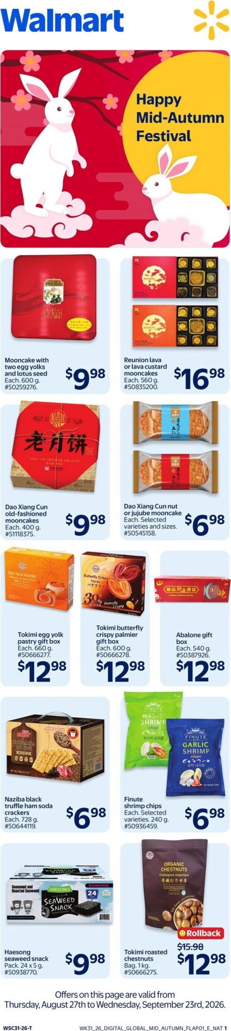 walmart - New Walmart - Mid-Autum Flyer for This Week – 2026-08-27 to 2026-09-23