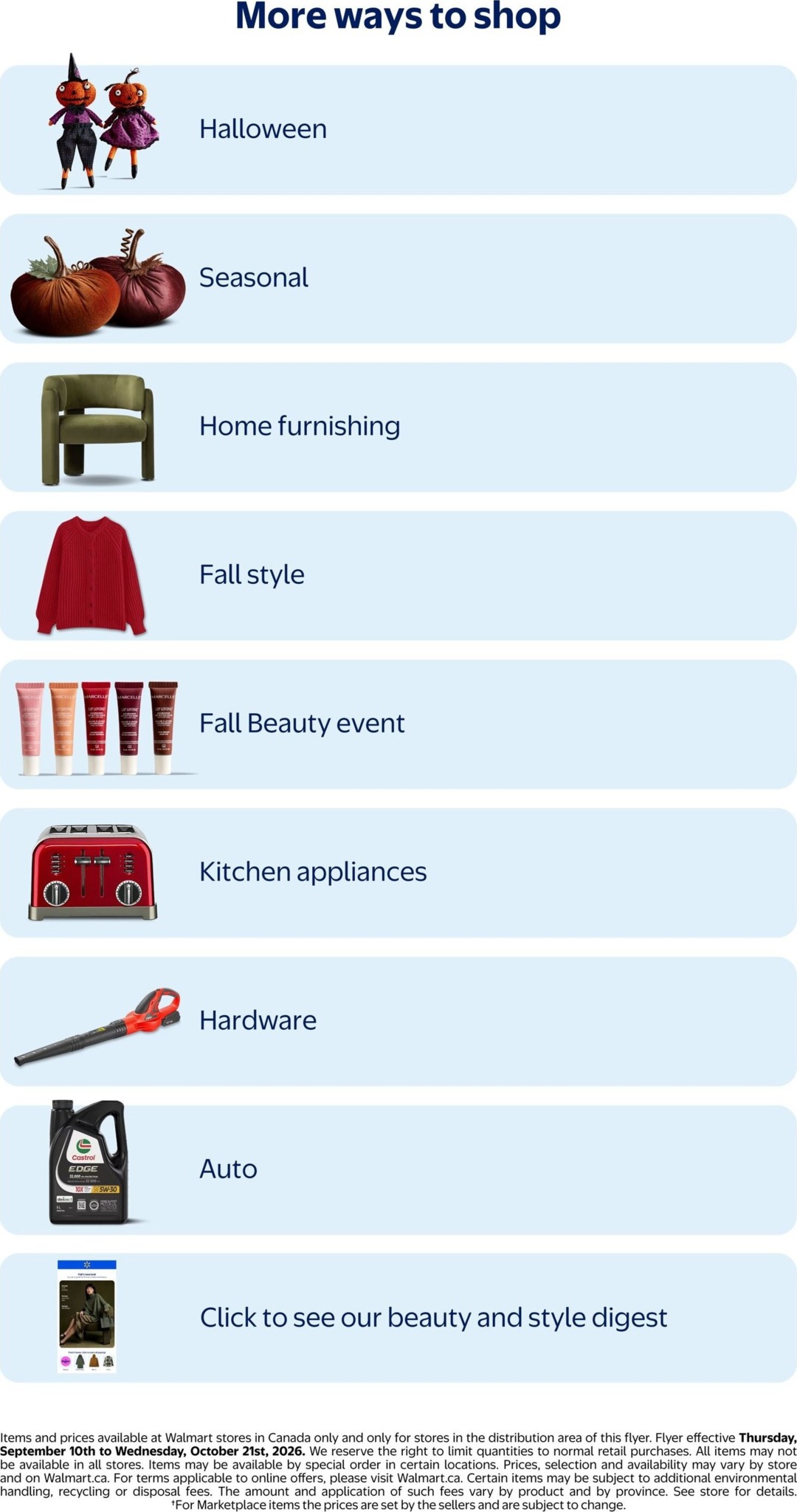 walmart - New Walmart - Ready for Fall Flyer for This Week – 2026-09-10 to 2026-10-21 - page: 20