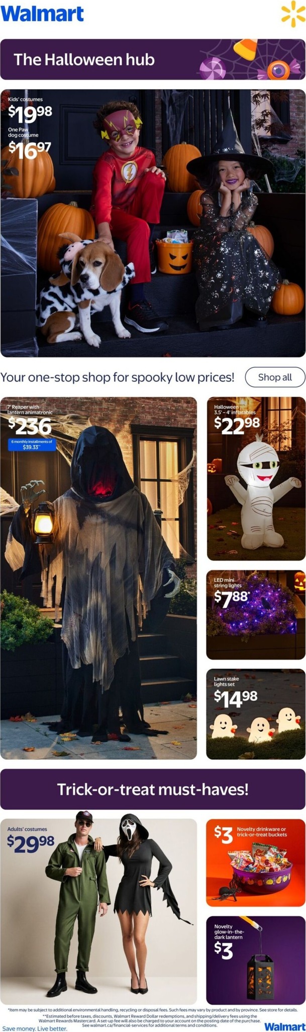 walmart - Walmart - The Halloween Hub Flyer Valid from 2026-10-01 to 2026-10-31