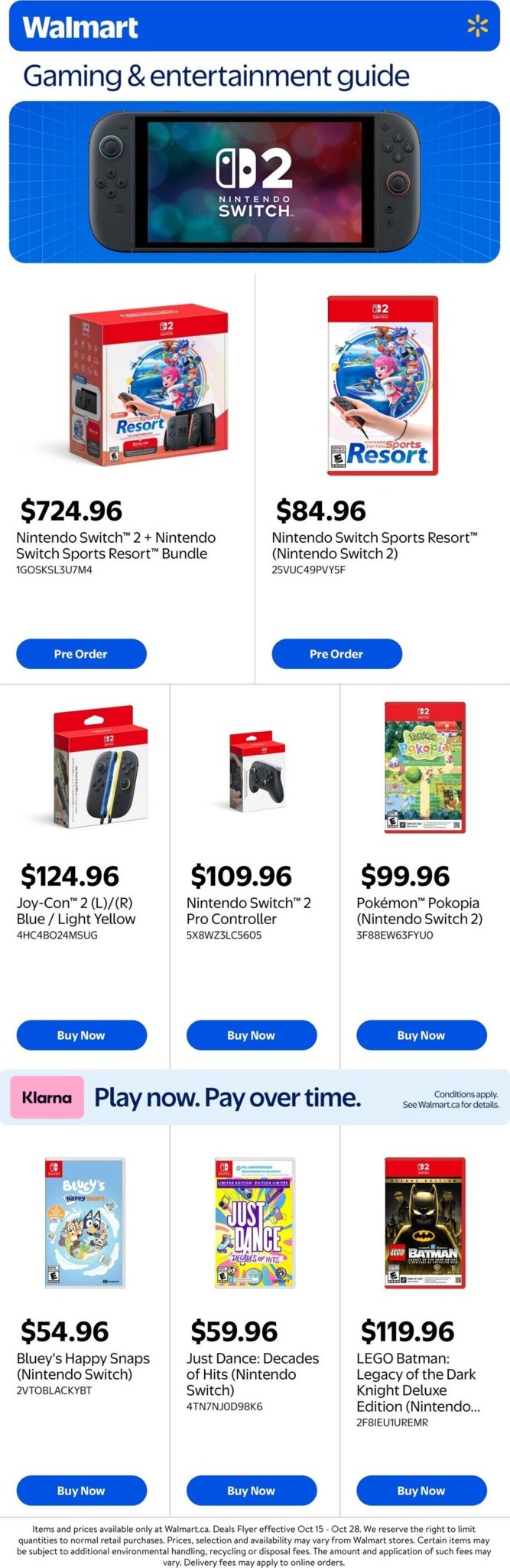 walmart - Walmart - Gaming Guide Flyer Valid from 2026-10-15 to 2026-10-28