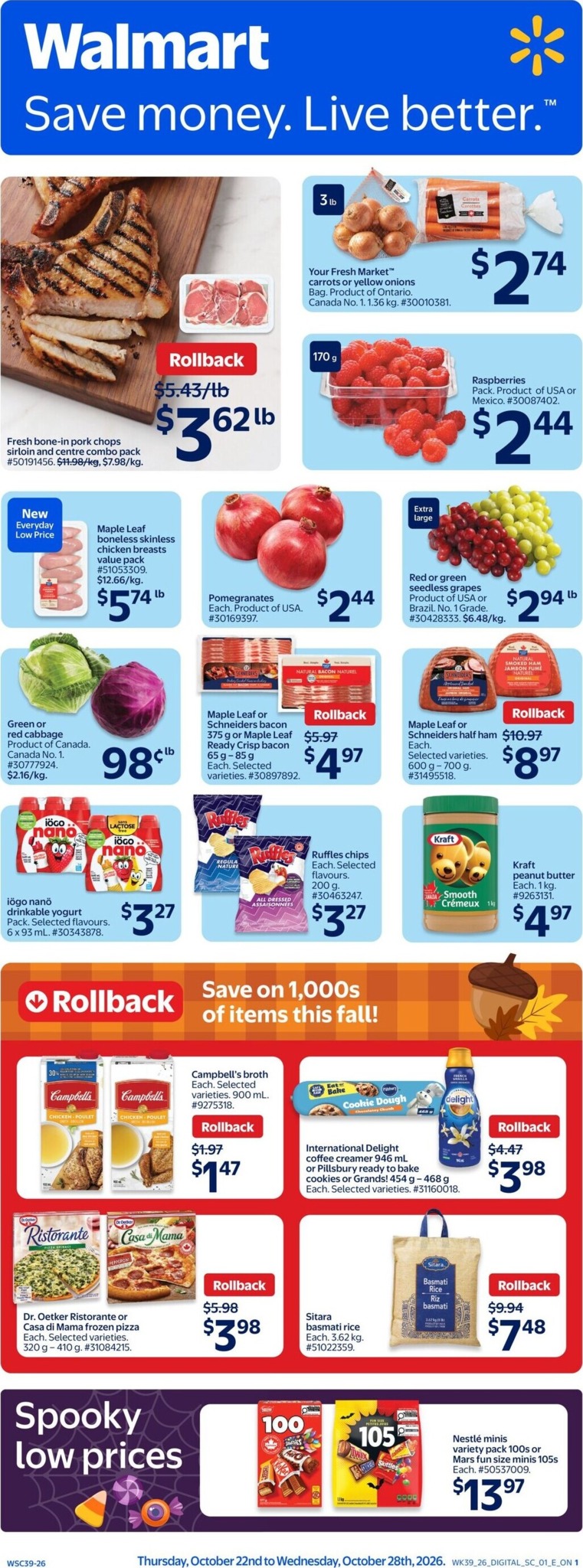 walmart - Walmart Flyer Valid from 2026-10-22 to 2026-10-28 - page: 1