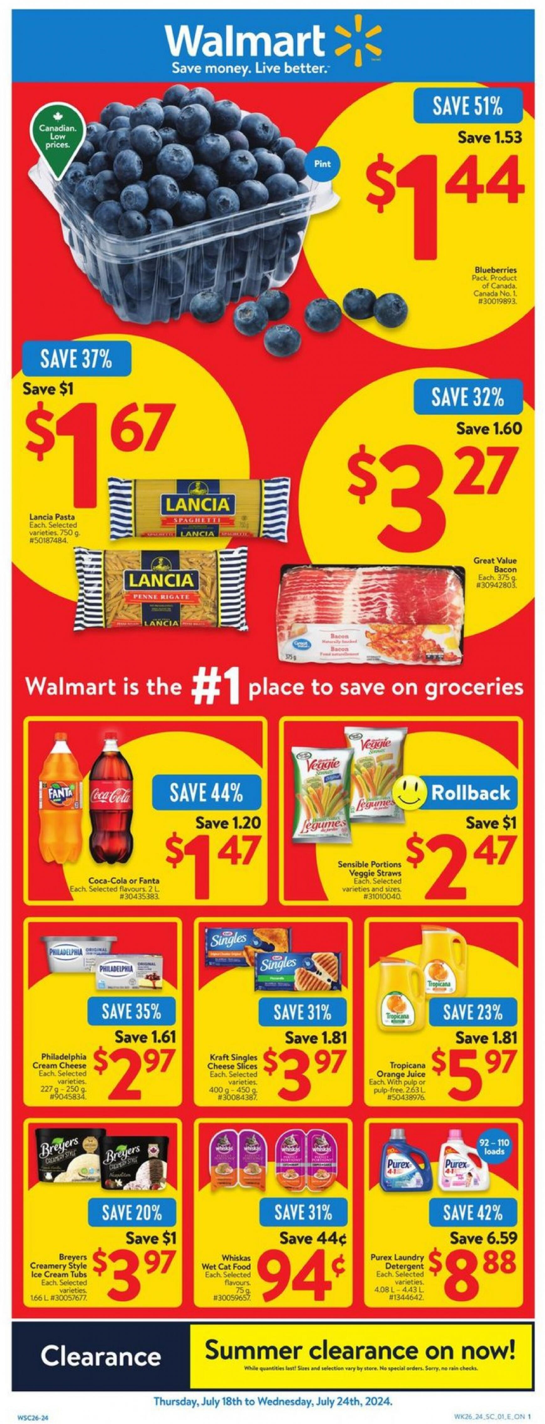 walmart - Walmart flyer current 18.07. - 24.07.