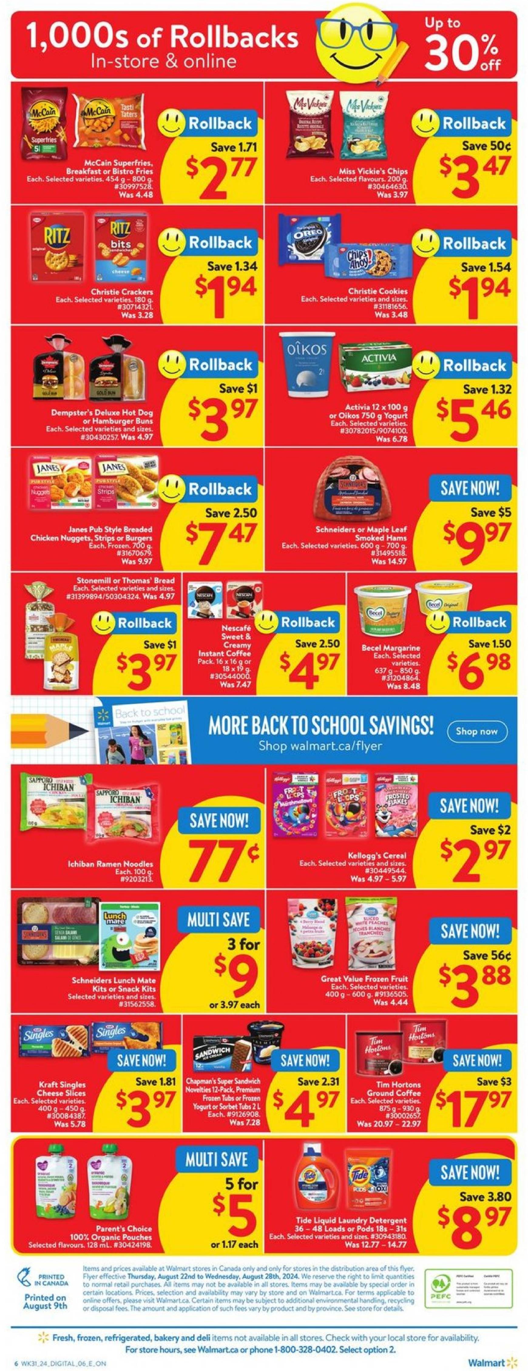 walmart - Latest Walmart flyer 22.08. - 28.08. - page: 2