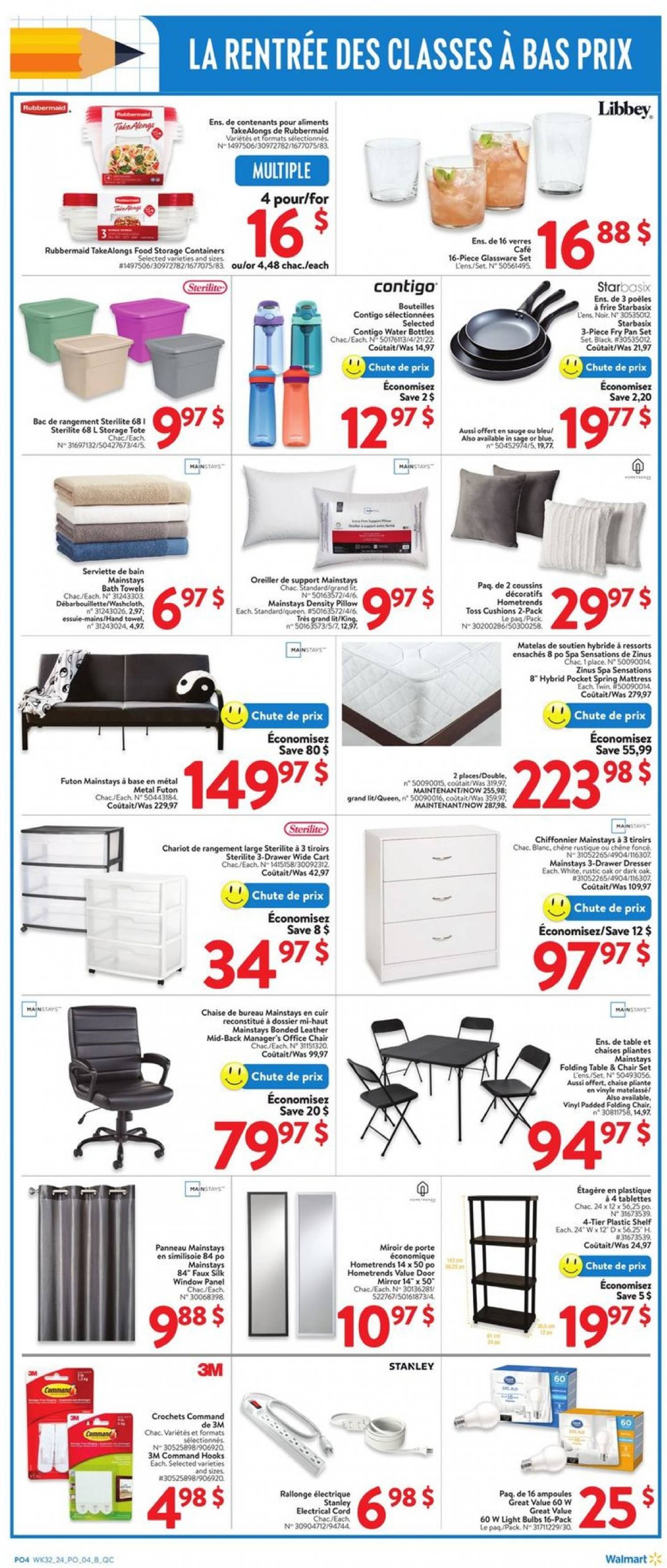 walmart - Latest Walmart - Back to school flyer 29.08. - 04.09. - page: 4