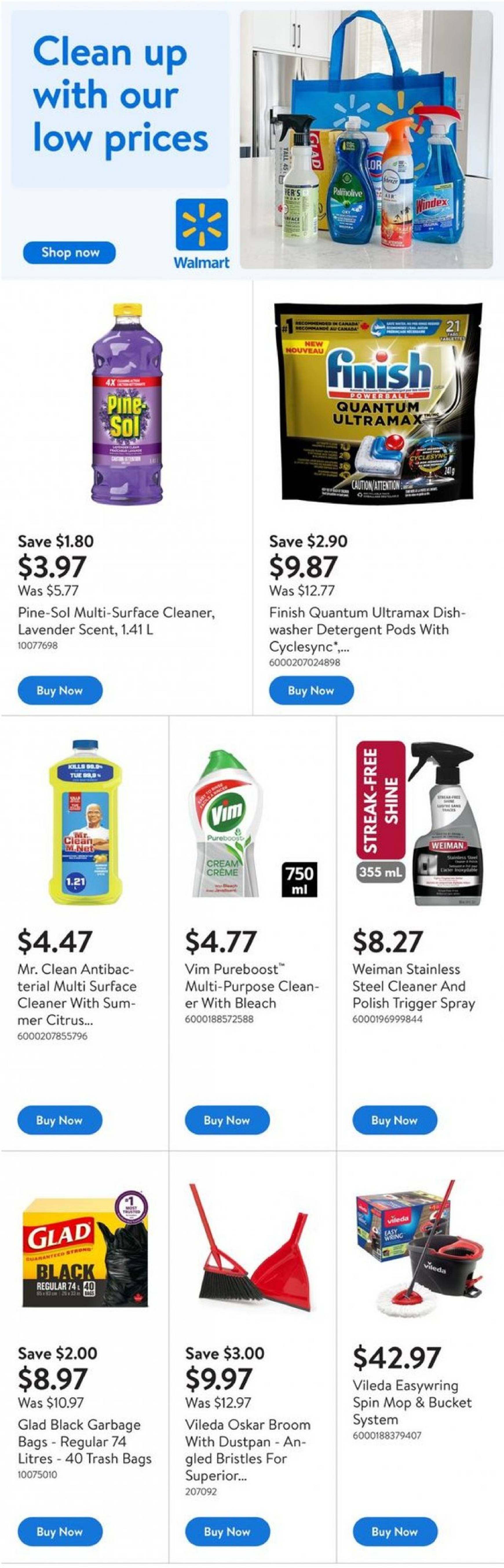 walmart - Latest Walmart - Fall cleaning flyer 05.09. - 11.09. - page: 1