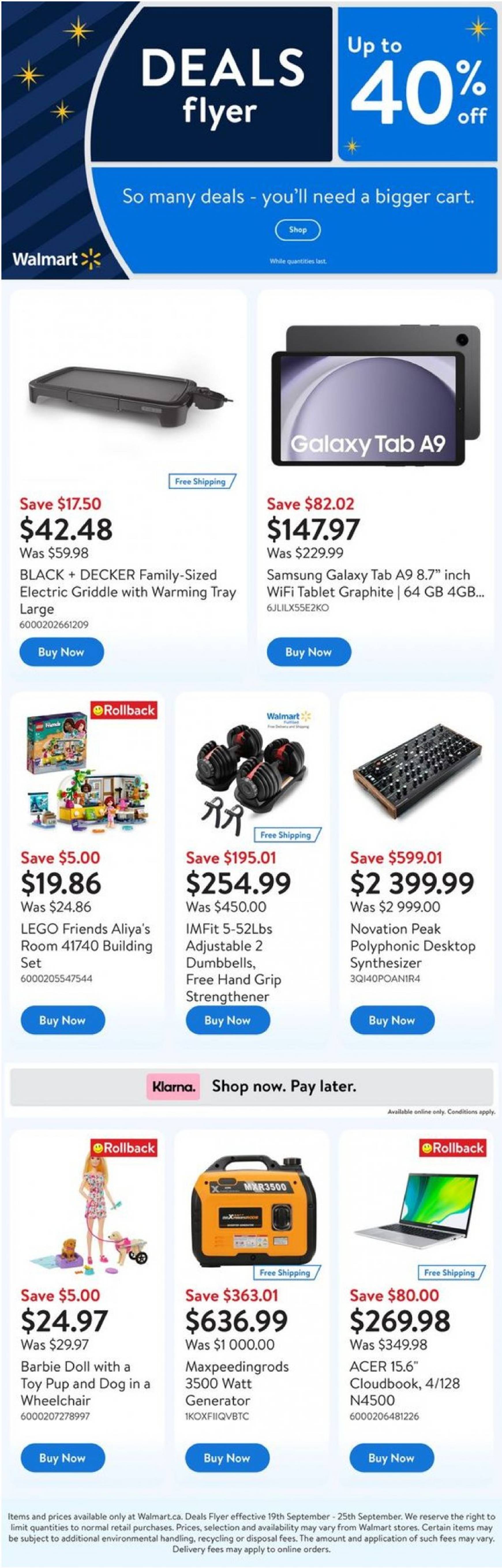 walmart - Latest Walmart - Deals flyer 19.09. - 25.09.