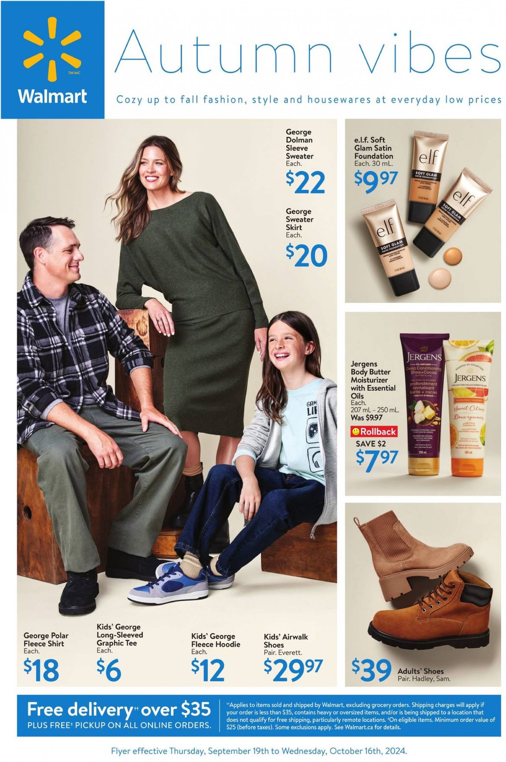 walmart - Latest Walmart - Autumn vibes flyer 19.09. - 16.10. - page: 1