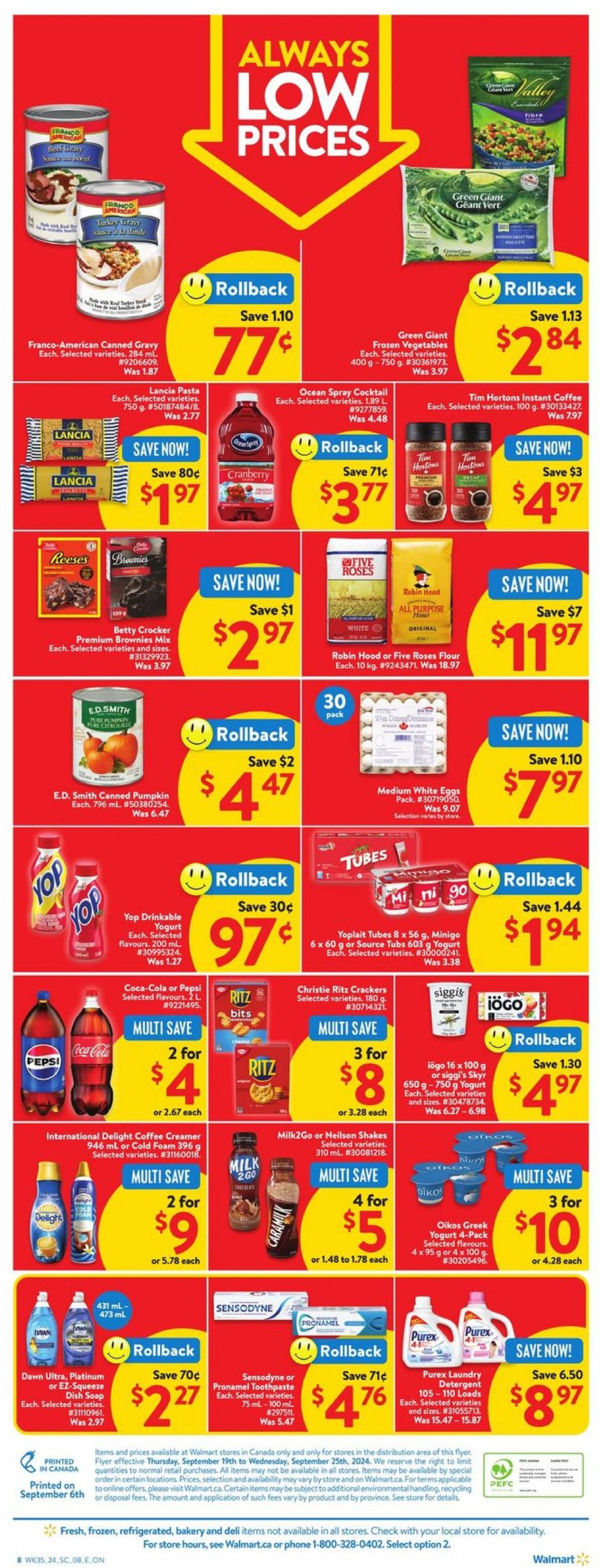 walmart - Latest Walmart flyer 19.09. - 25.09. - page: 2