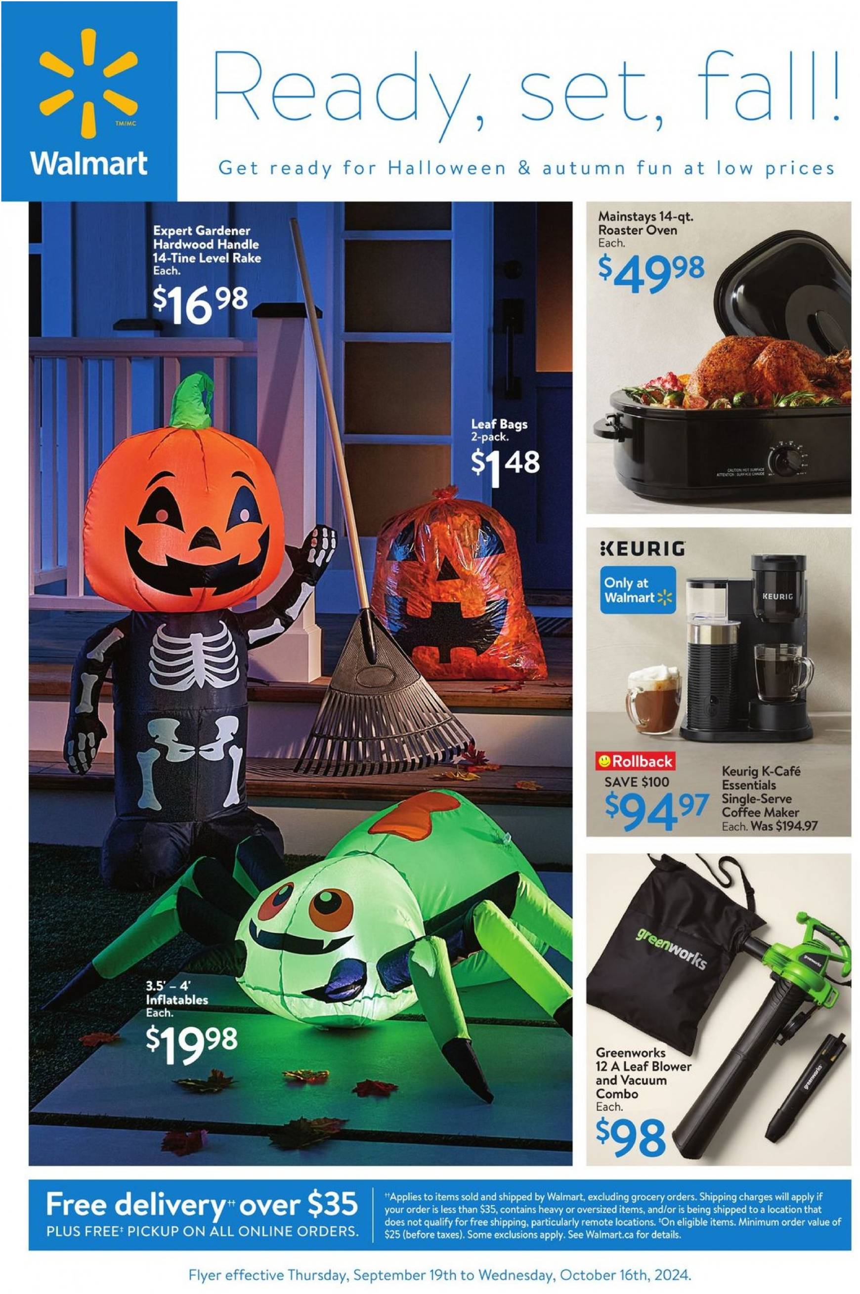 walmart - Latest Walmart - Ready, set, fall! flyer 19.09. - 16.10.