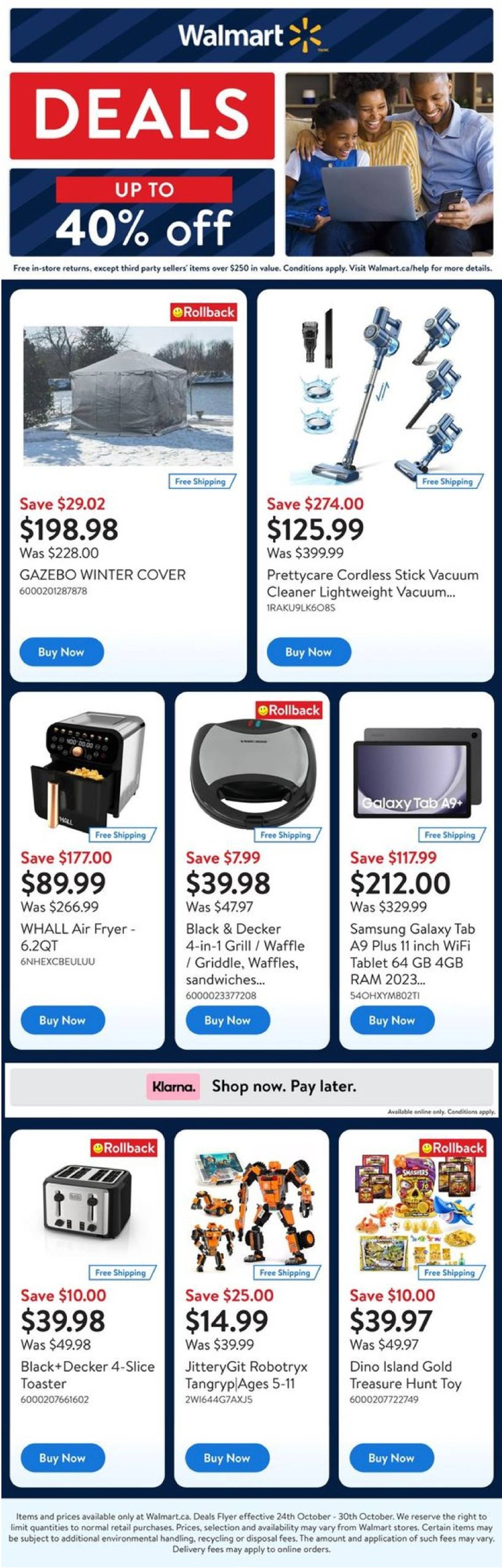 walmart - Walmart - Deals flyer valid from 24.10. - 30.10. - page: 1