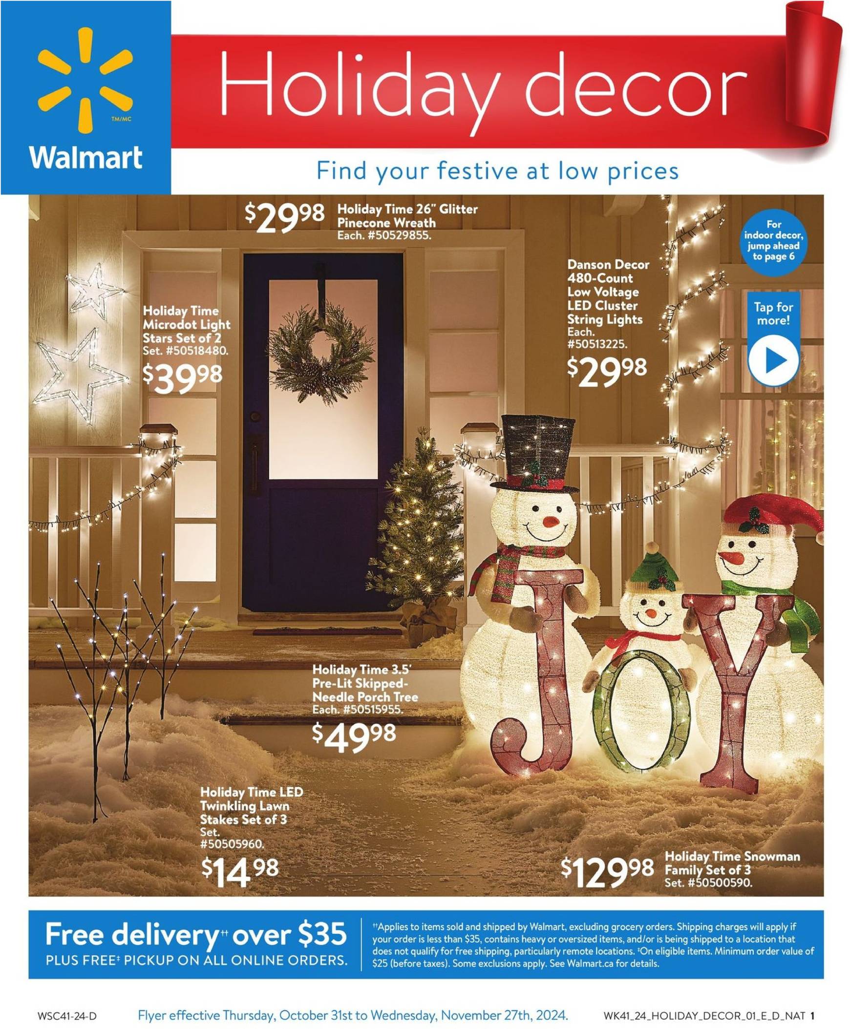 walmart - Walmart - Holiday decor flyer valid from 31.10. - 27.11.