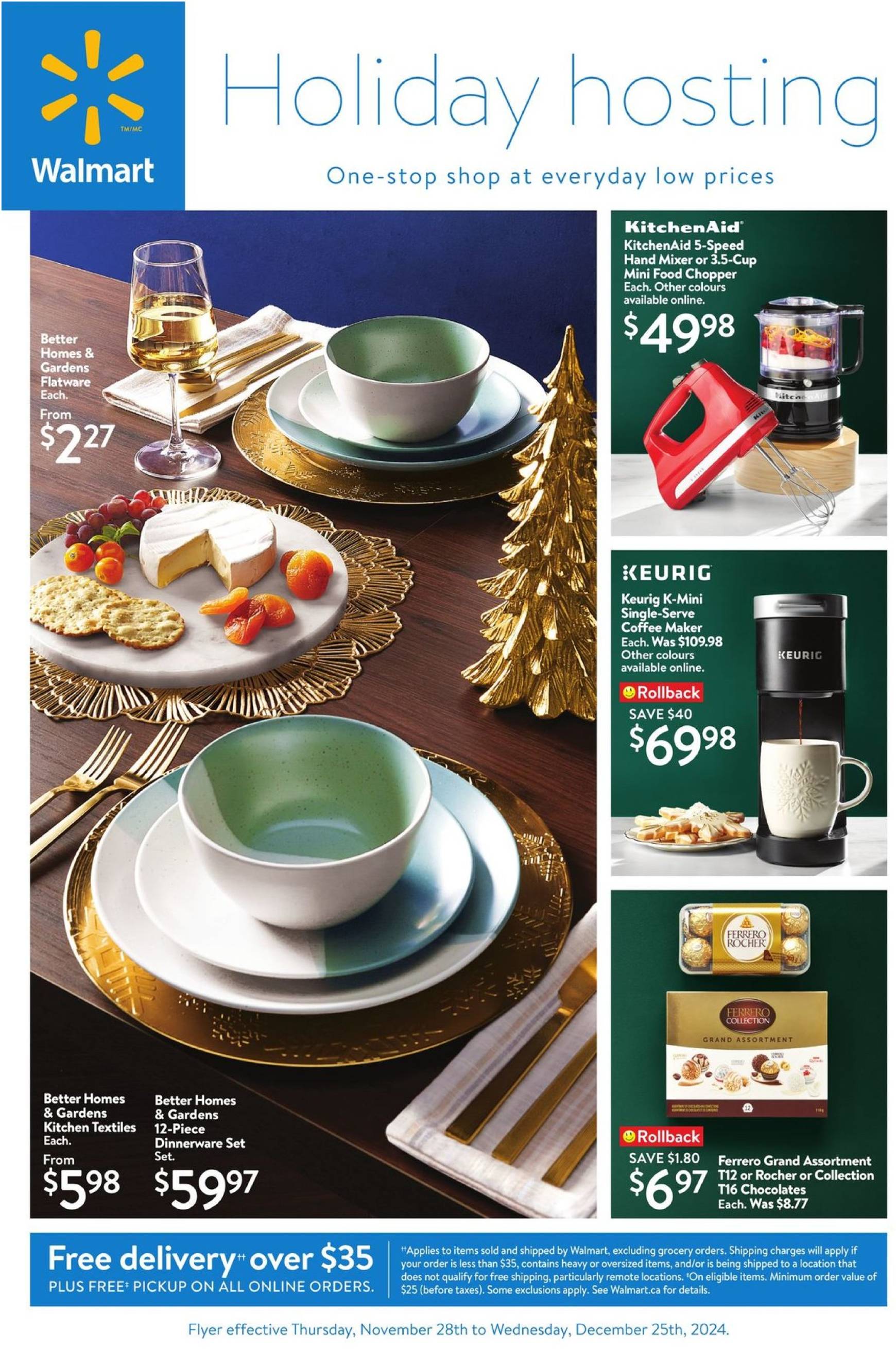 walmart - Walmart - Holiday hosting flyer valid from 11-28 - 12-25