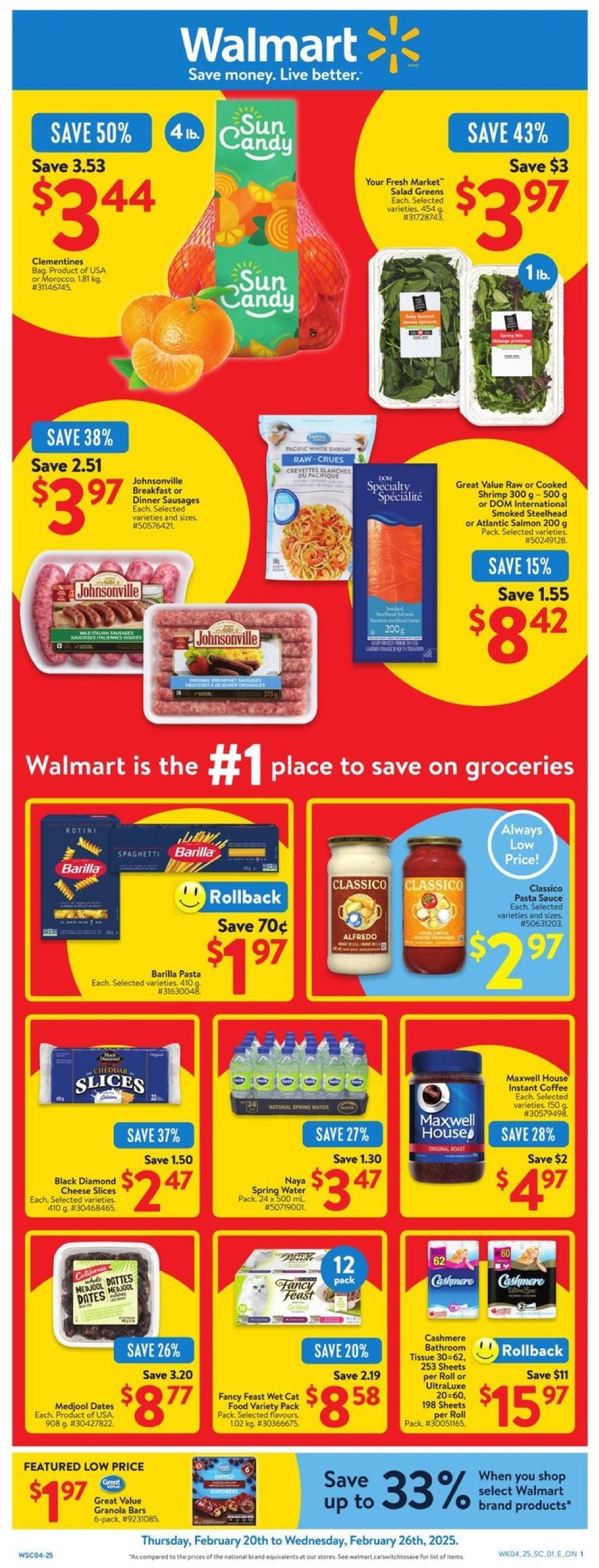 walmart - Walmart flyer valid from 02-20 - 02-26 - page: 1