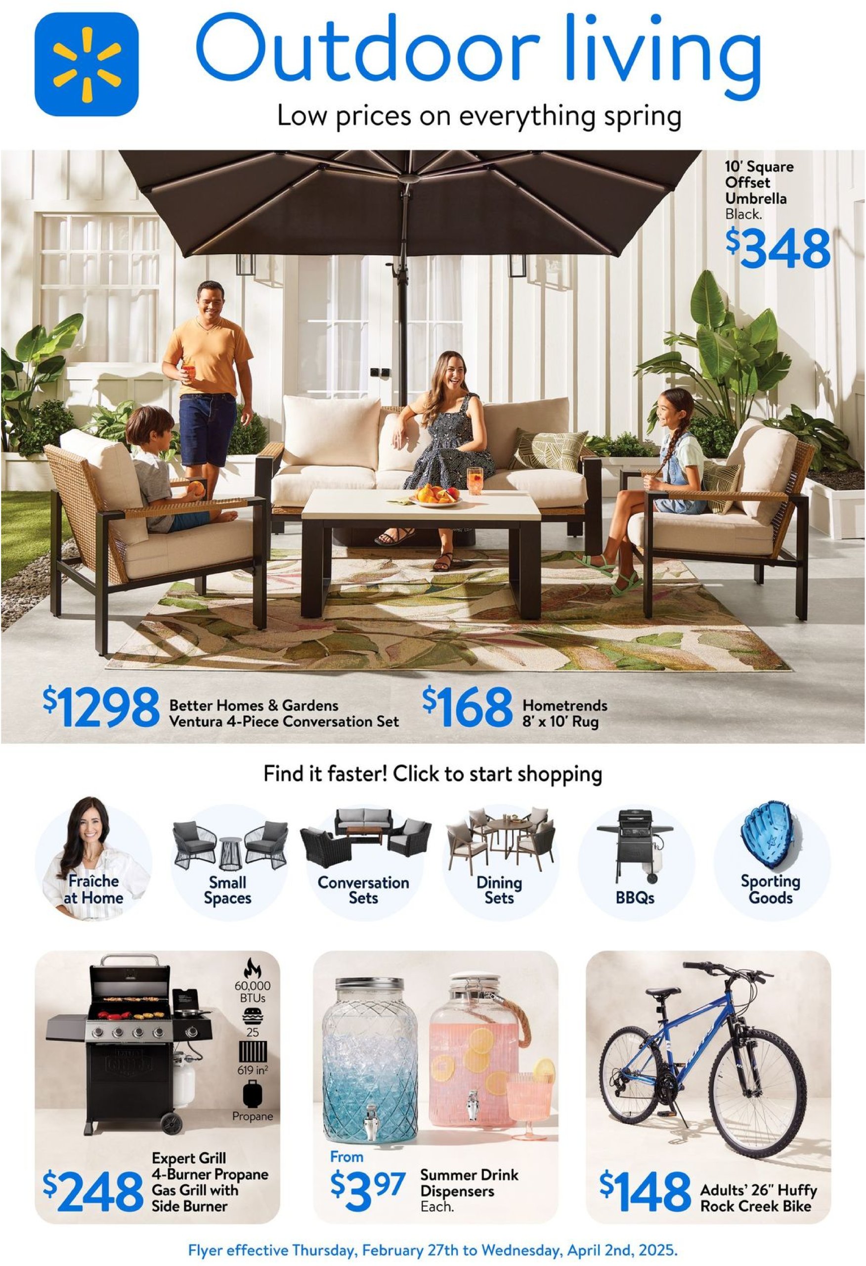 walmart - Walmart - Outdoor living flyer valid from 02-27 - 04-02