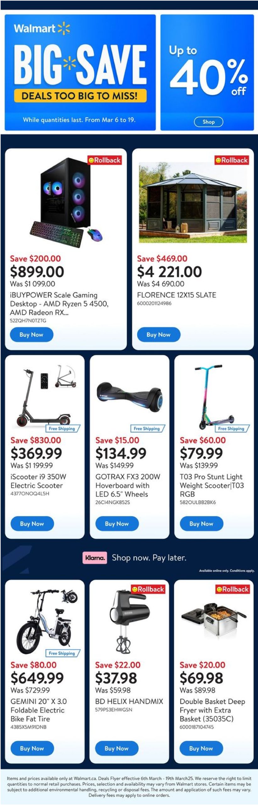 walmart - Walmart - Deals flyer valid from 03-06 - 03-19 - page: 1