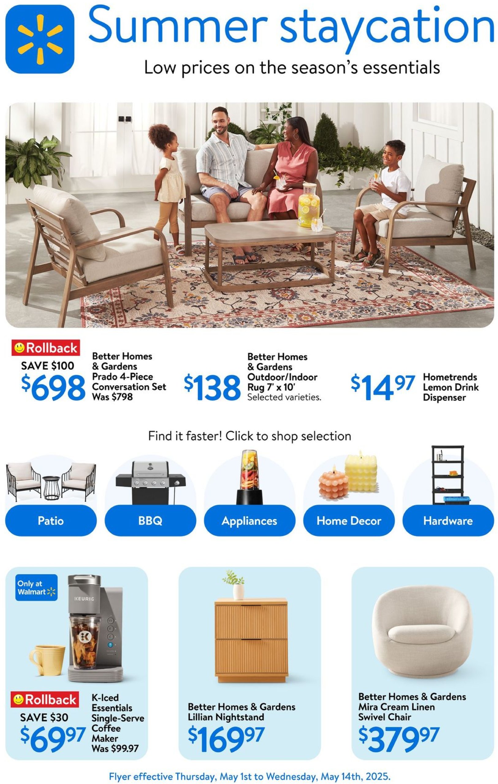 walmart - Walmart - Summer staycation flyer valid from 05-01 - 05-14