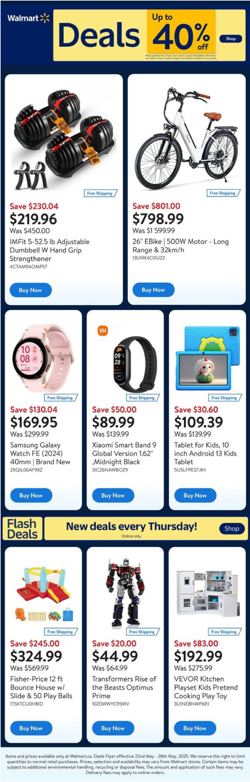 walmart - Walmart - Deals flyer valid from 05-22 - 05-28