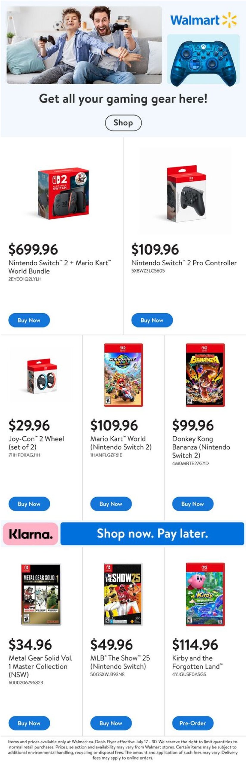 walmart - Walmart - Gaming Guide flyer valid from 07-17 - 07-30