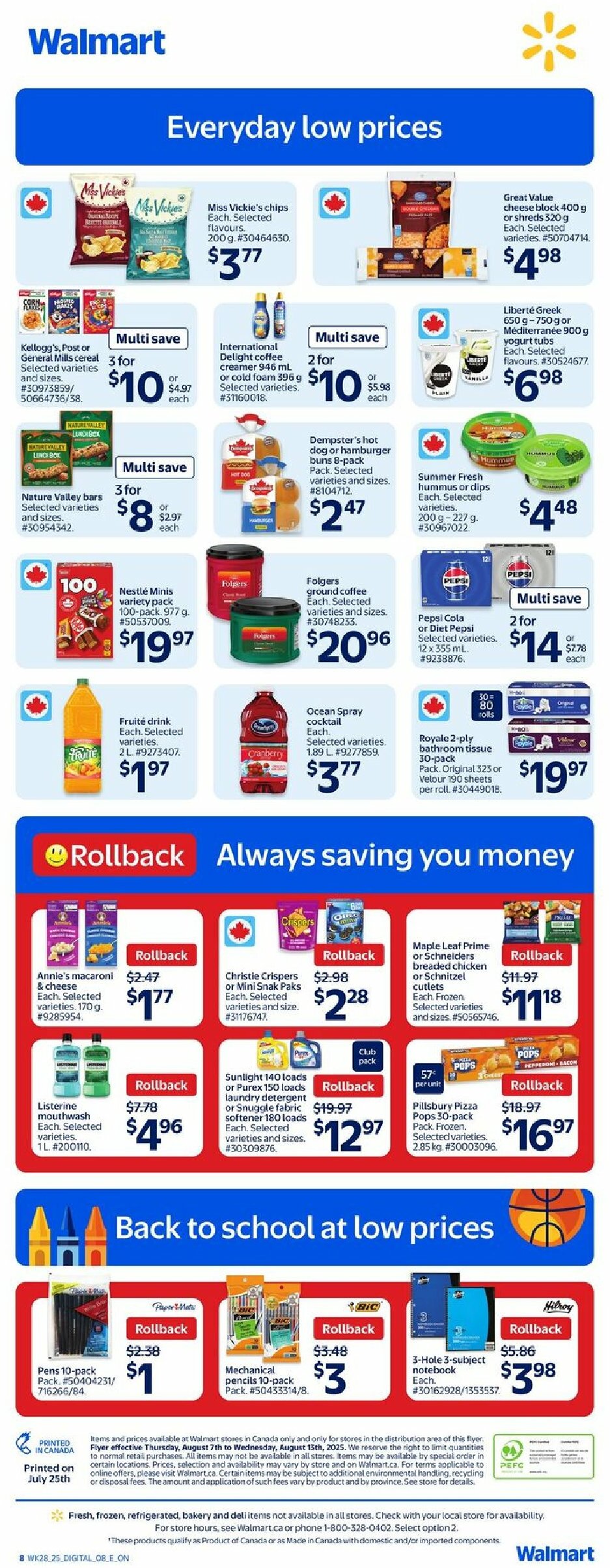 walmart - Walmart flyer valid from 08-07 - 08-13 - page: 2