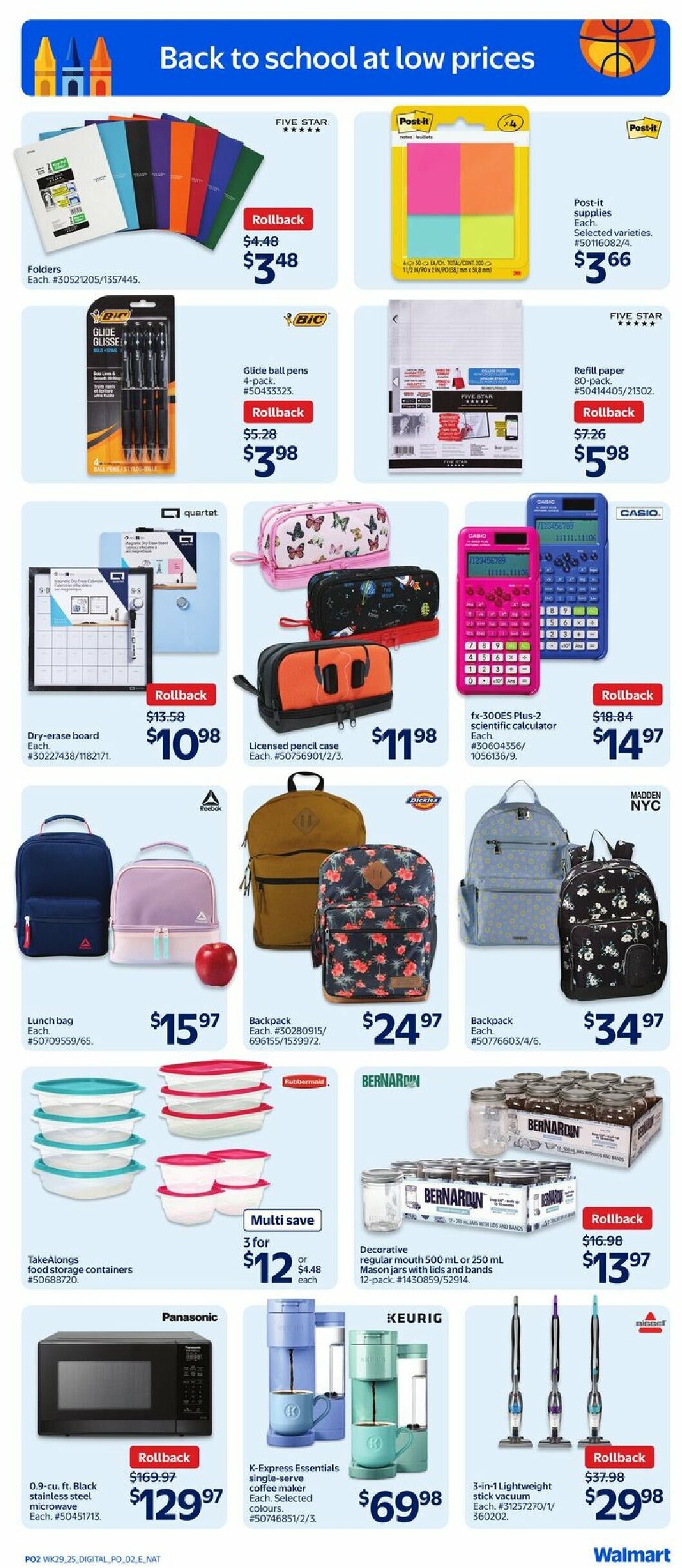 walmart - Walmart - Back to School flyer valid from 08-14 - 08-20 - page: 2