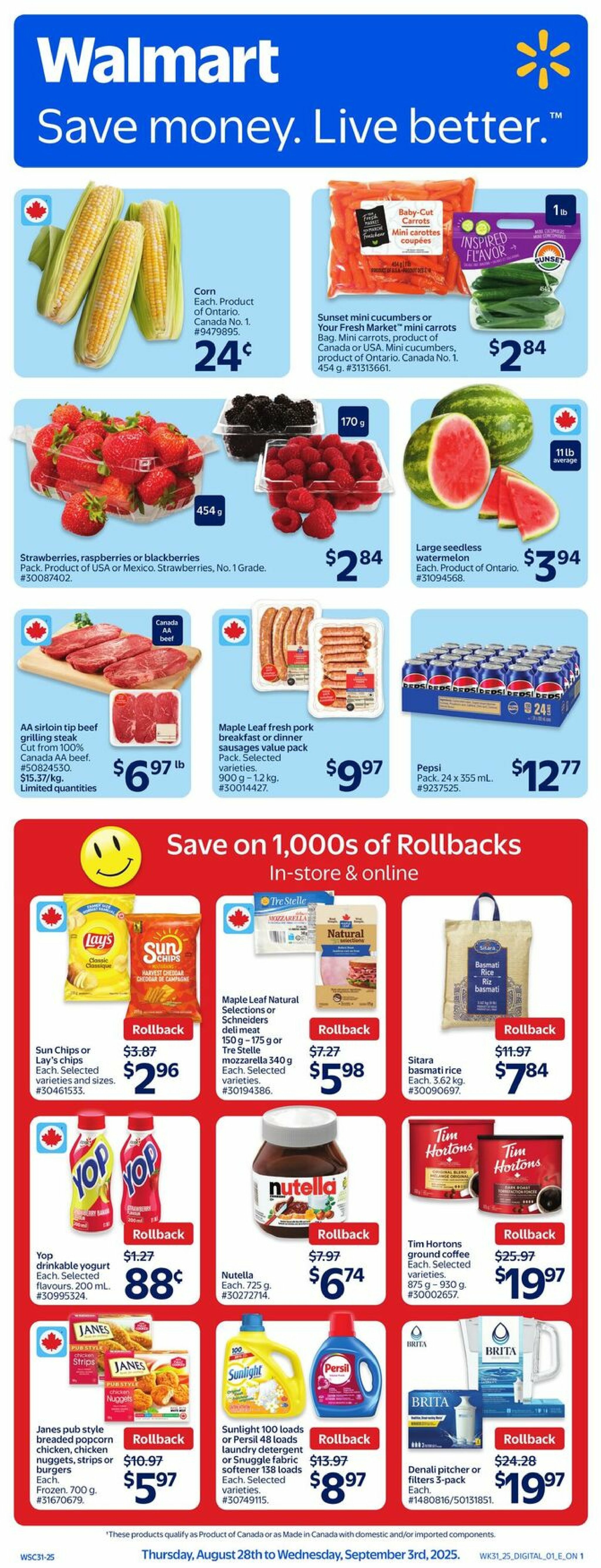 walmart - Walmart flyer valid from 08-28 - 09-03