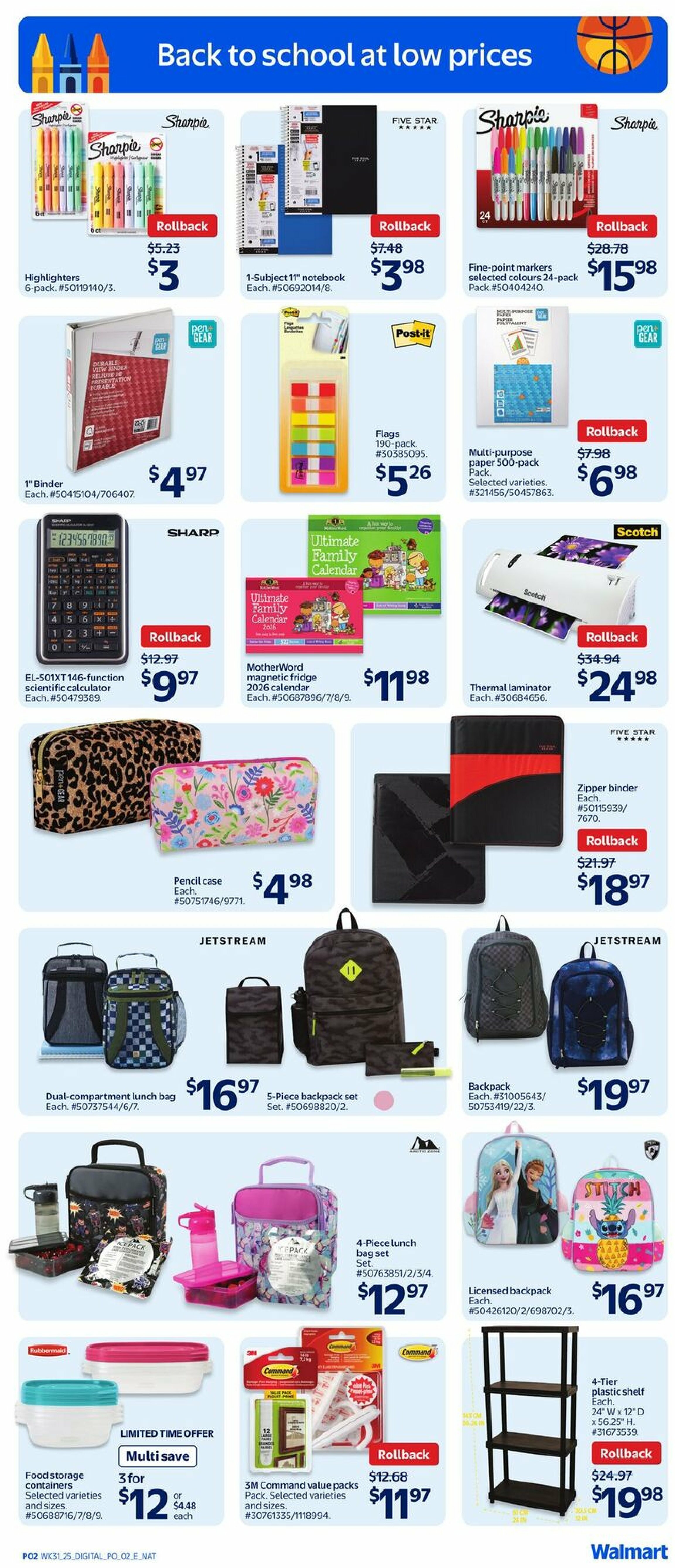 walmart - Walmart - Back to School flyer valid from 08-28 - 09-03 - page: 2