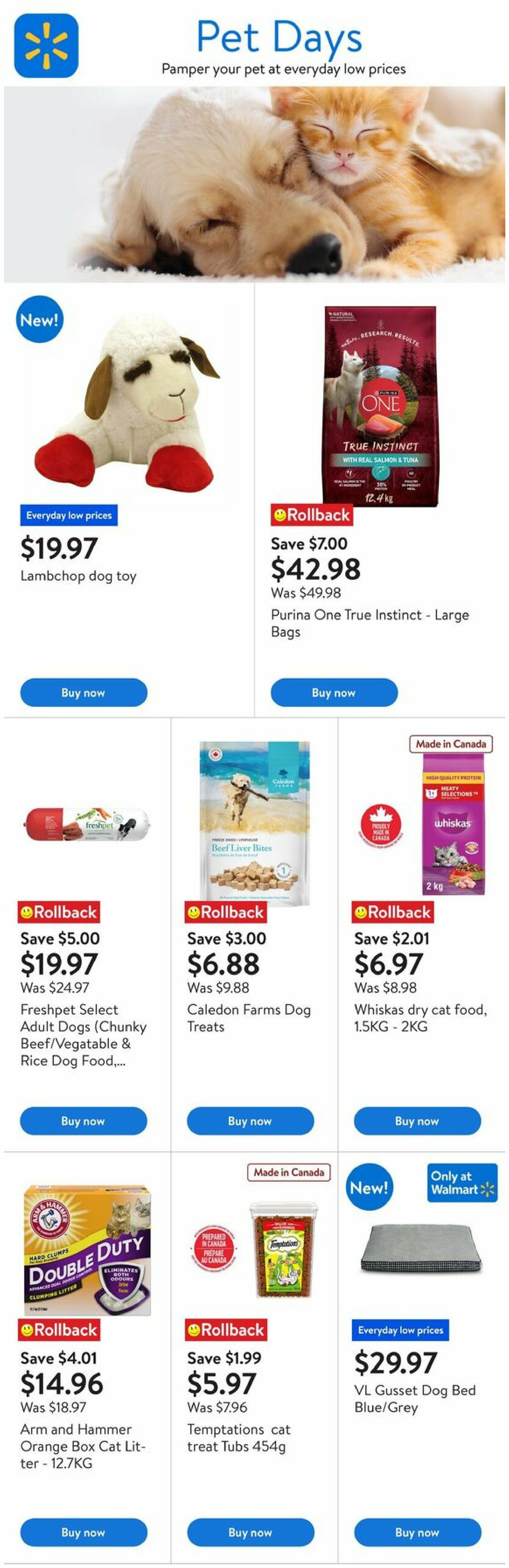 walmart - Walmart - Pet Days flyer valid from 08-21 - 09-03