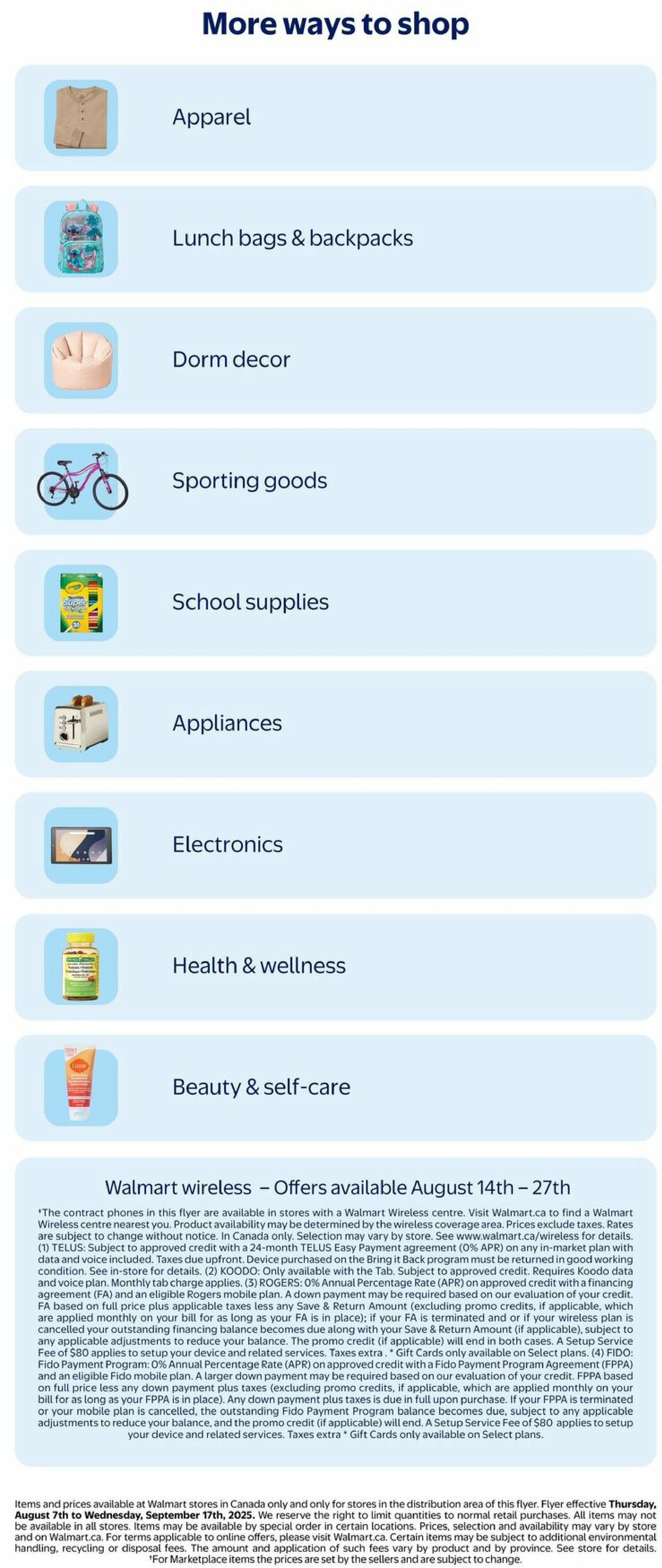 walmart - Walmart - Back to school flyer valid from 08-07 - 09-17 - page: 44 walmart - Walmart - Back to school flyer valid from 08-07 - 09-17 - page: 44