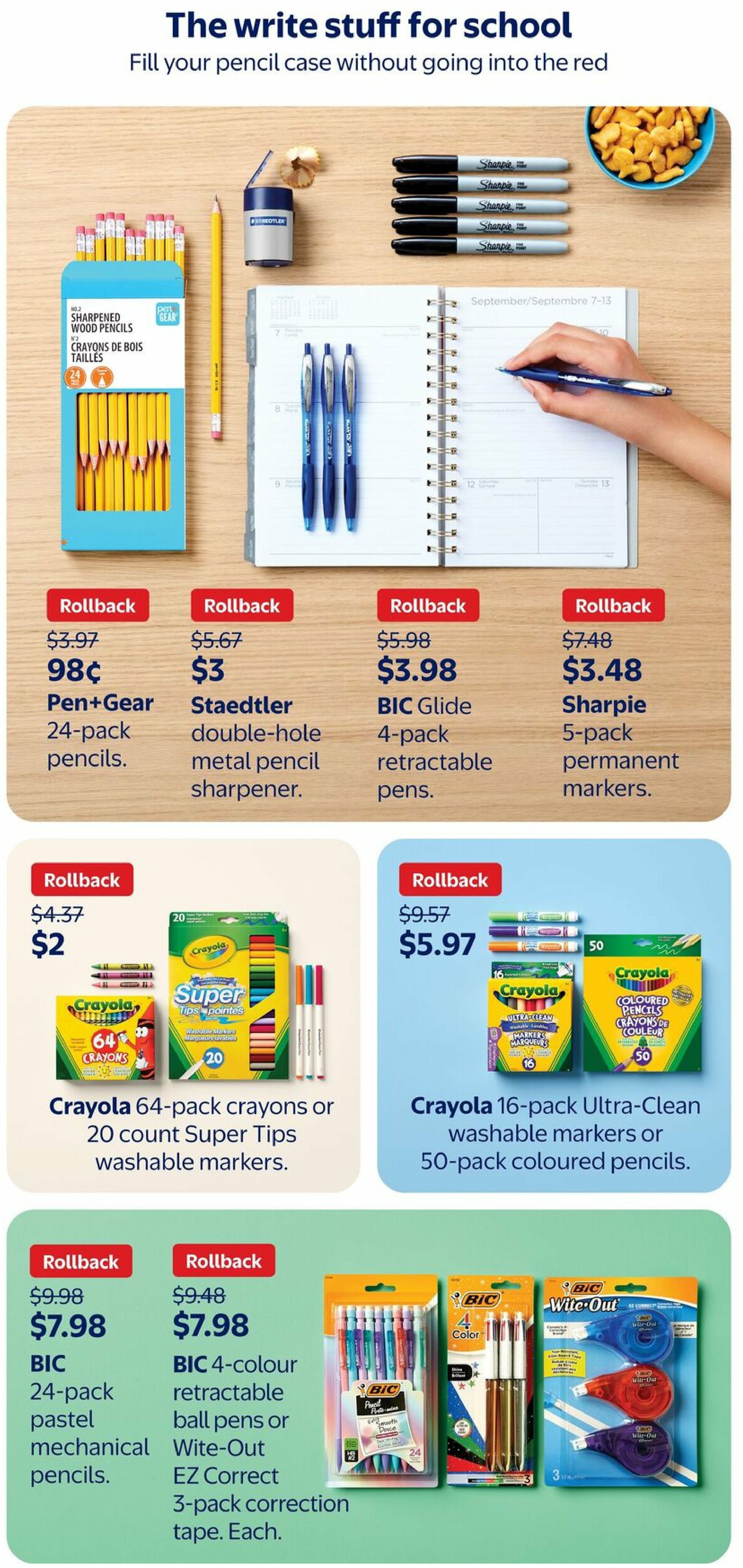 walmart - Walmart - Back to school flyer valid from 08-07 - 09-17 - page: 2 walmart - Walmart - Back to school flyer valid from 08-07 - 09-17 - page: 2