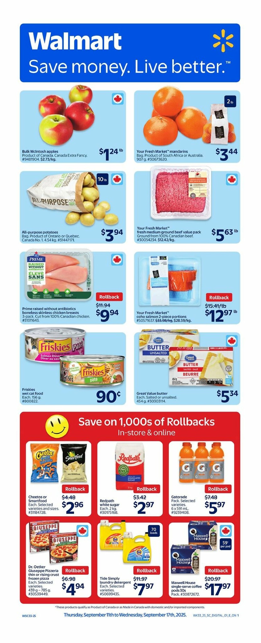walmart - Walmart flyer valid from 09-11 - 09-17