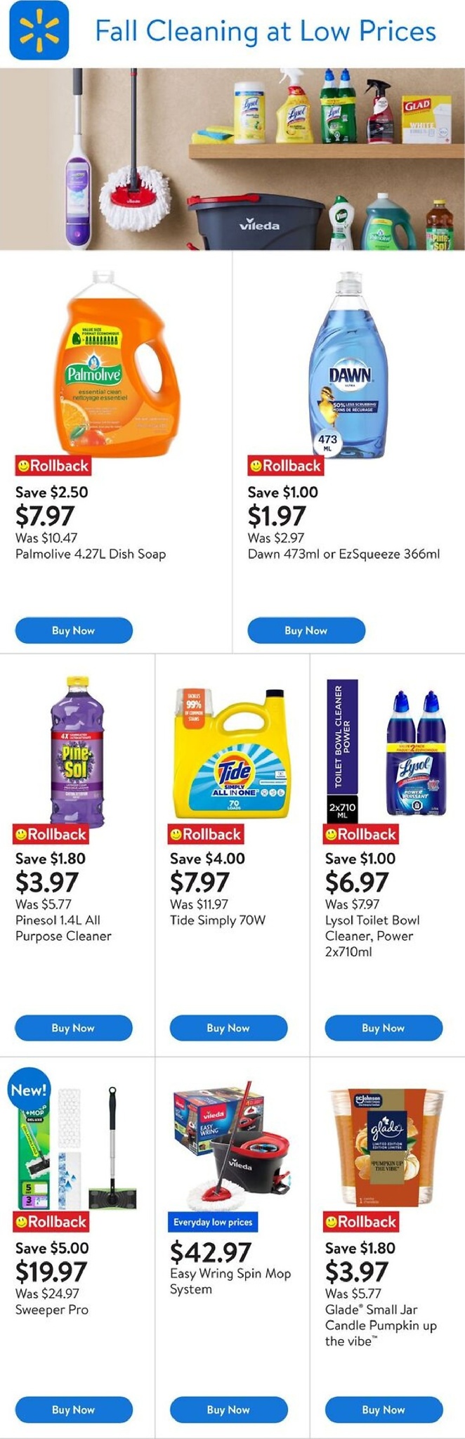 walmart - Walmart - Fall cleaning flyer valid from 09-11 - 09-24