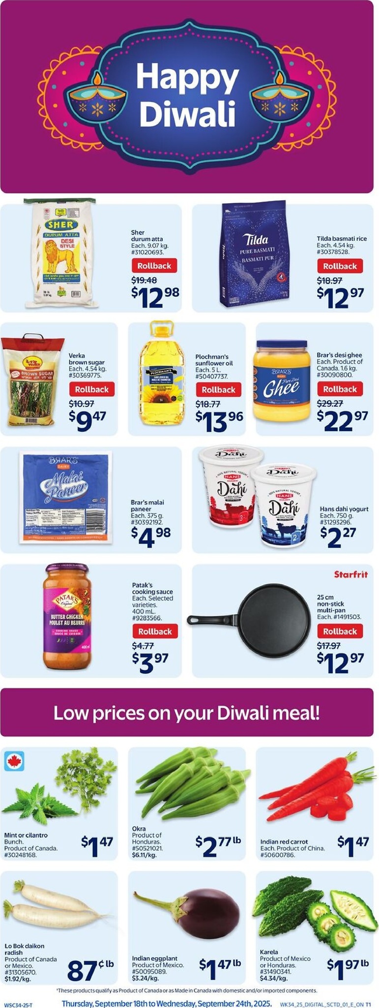 walmart - Walmart - Happy Diwali flyer valid from 09-18 - 09-24